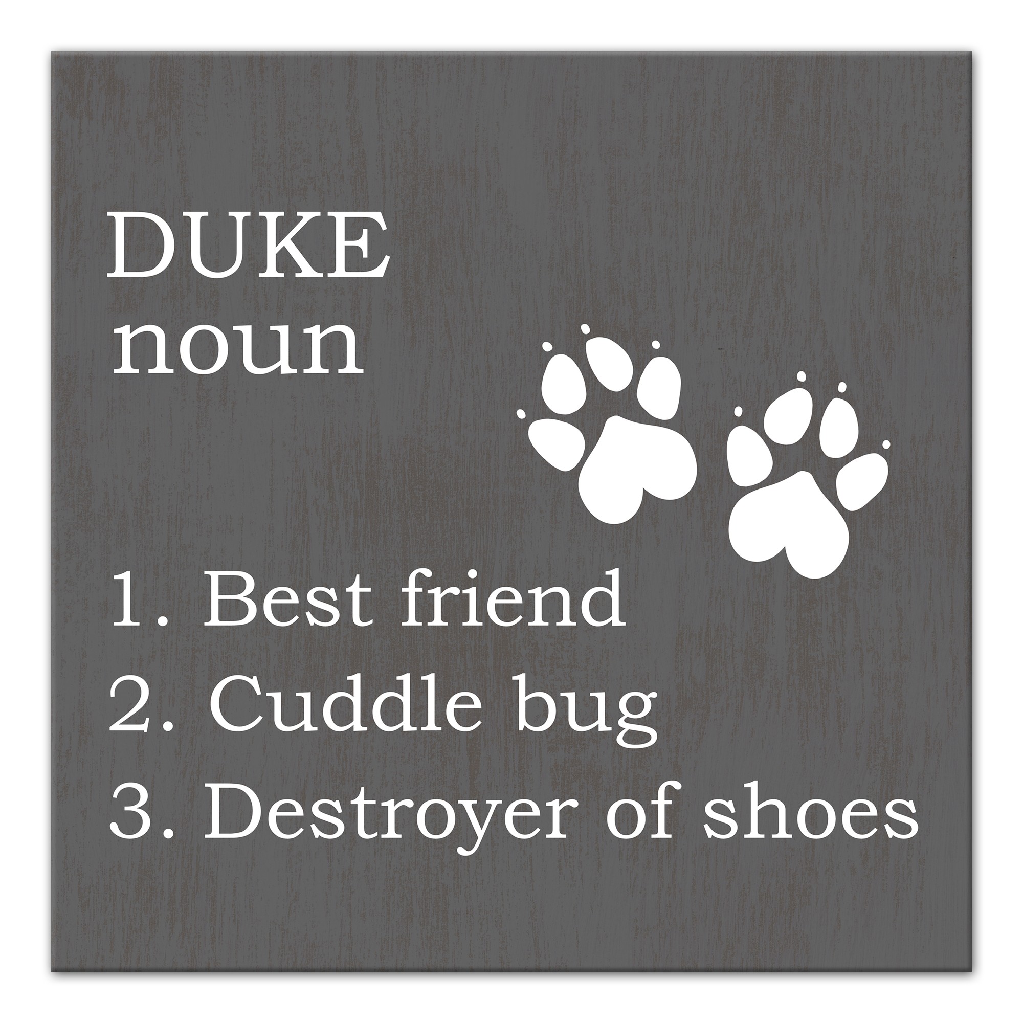 Personalized Dog Name Definition Canvas Print