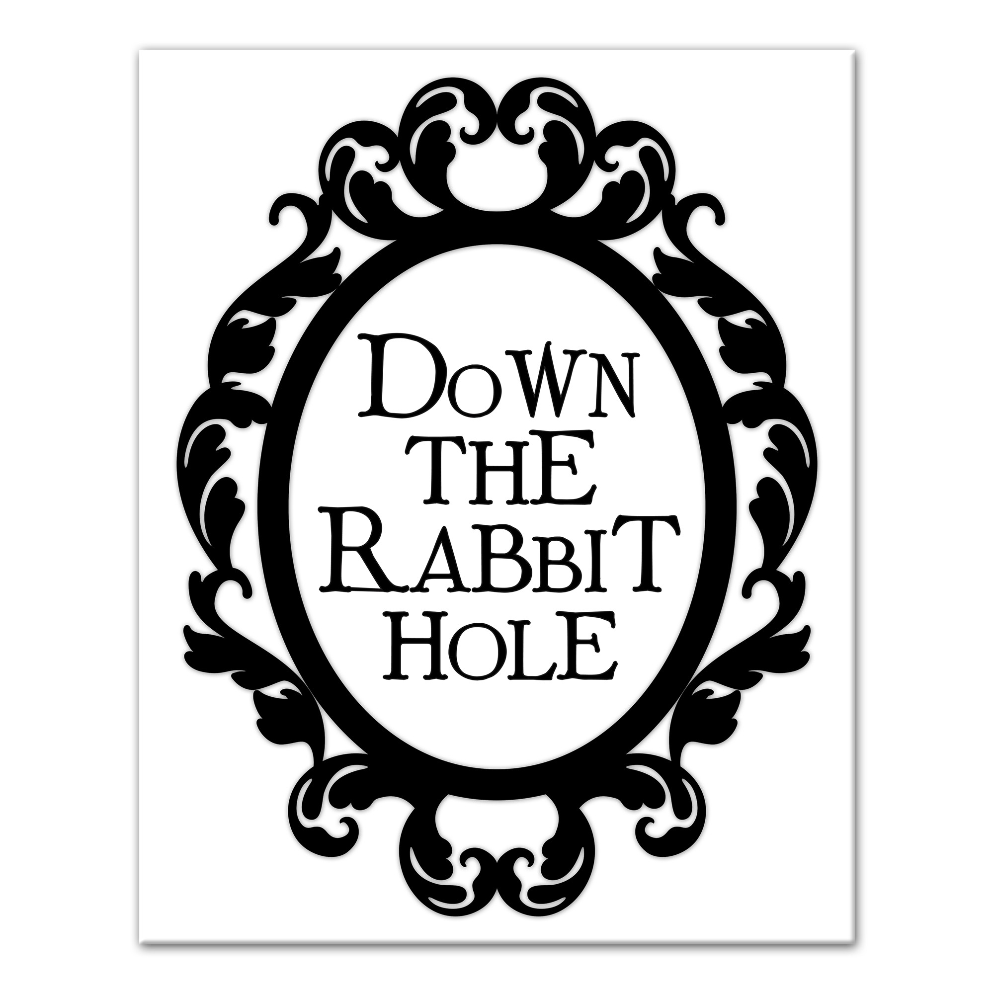 Down the Rabbit Hole 16x20 Canvas Wall Art