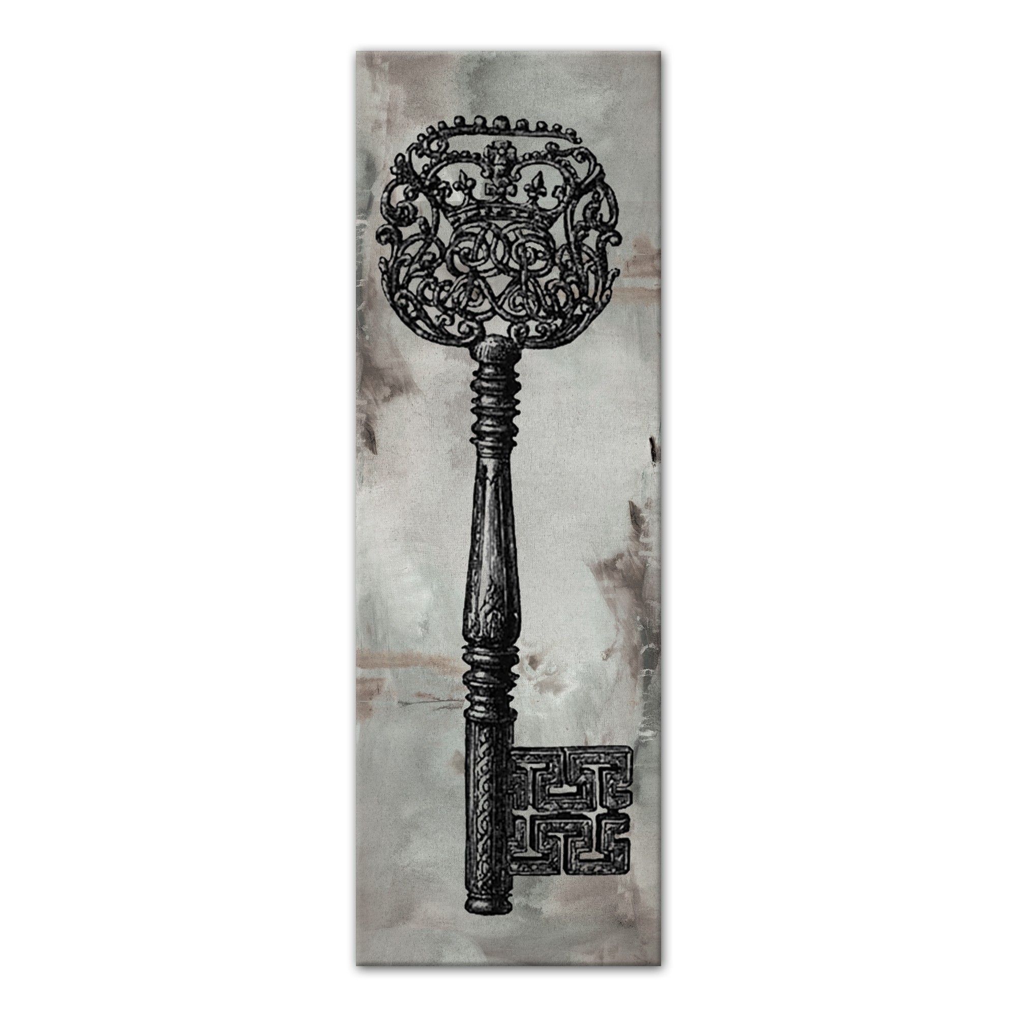 Creepy Key 12x36 Canvas Wall Art