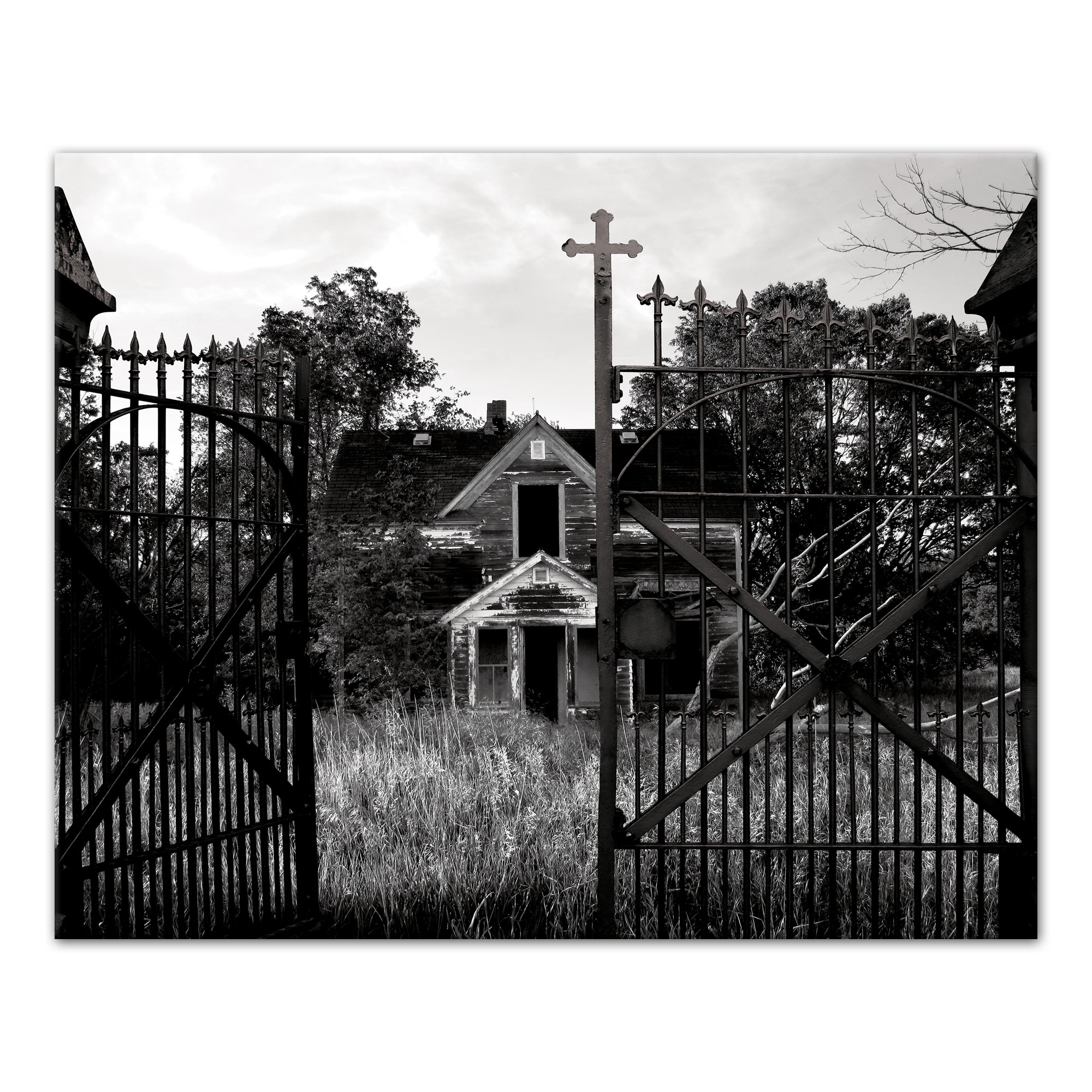 Haunted Gate 16x20 Canvas Wall Art