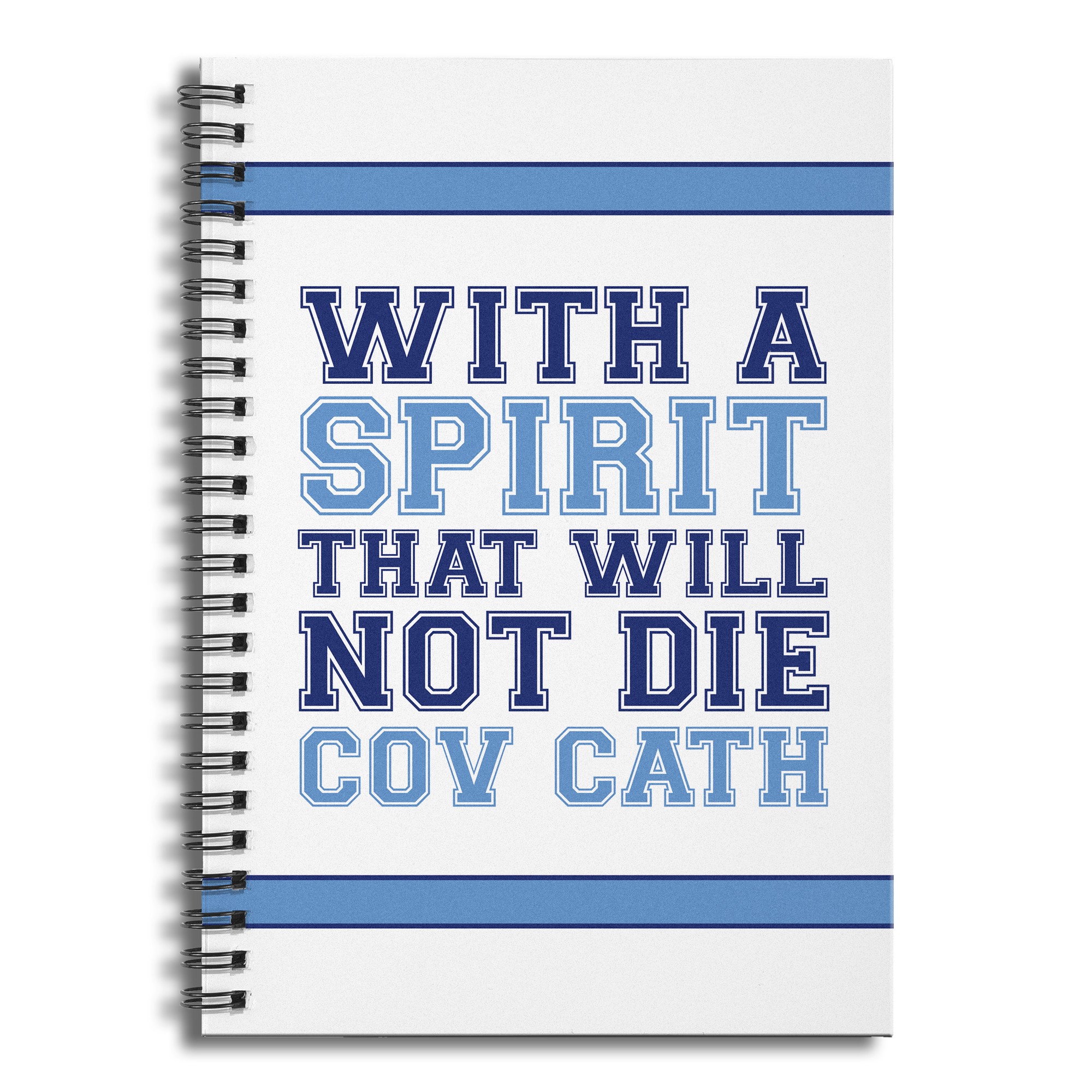 Cov Cath Spirit 6x8 Ruled Spiral Notebook