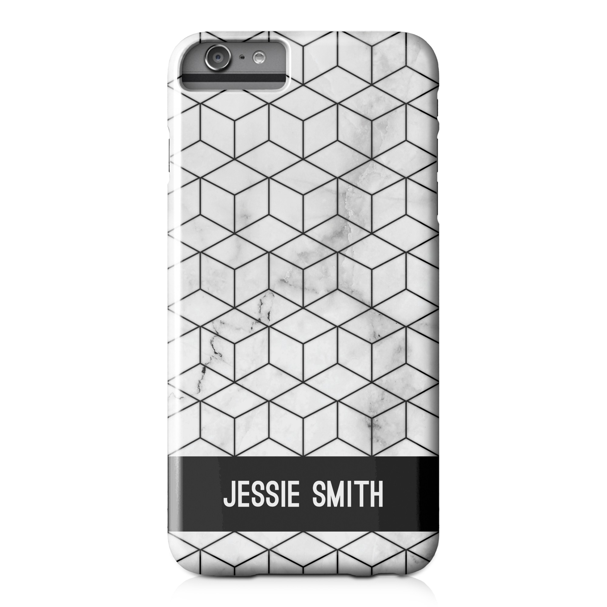 Black Box Marble iPhone 6 Plus Personalized Barely There Case