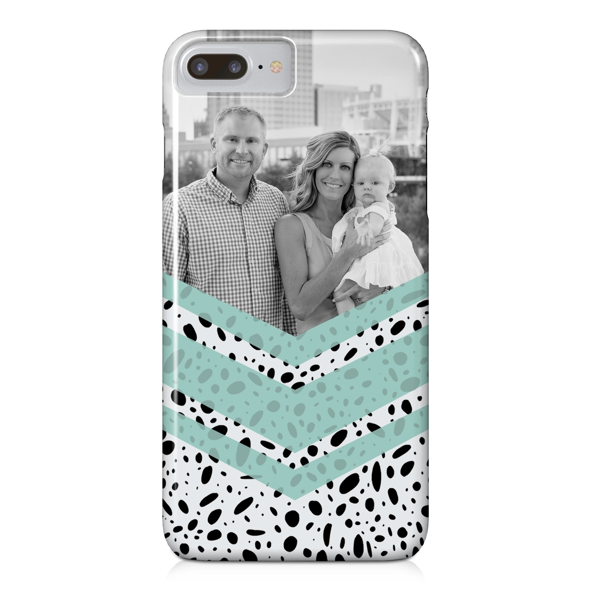 Dalmatian Mint iPhone 7 Plus Personalized Barely There Case