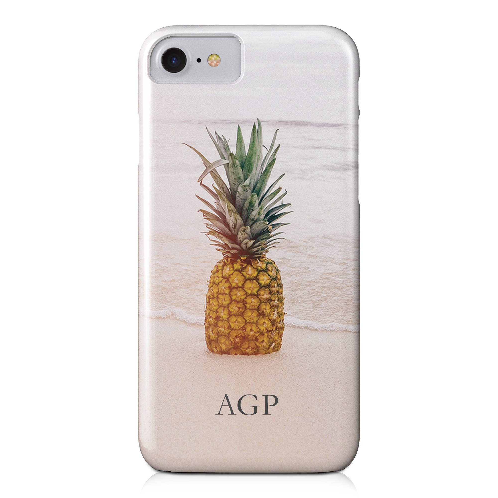Sunset Pineapple Beach iPhone 8 Personalized Barely There Case