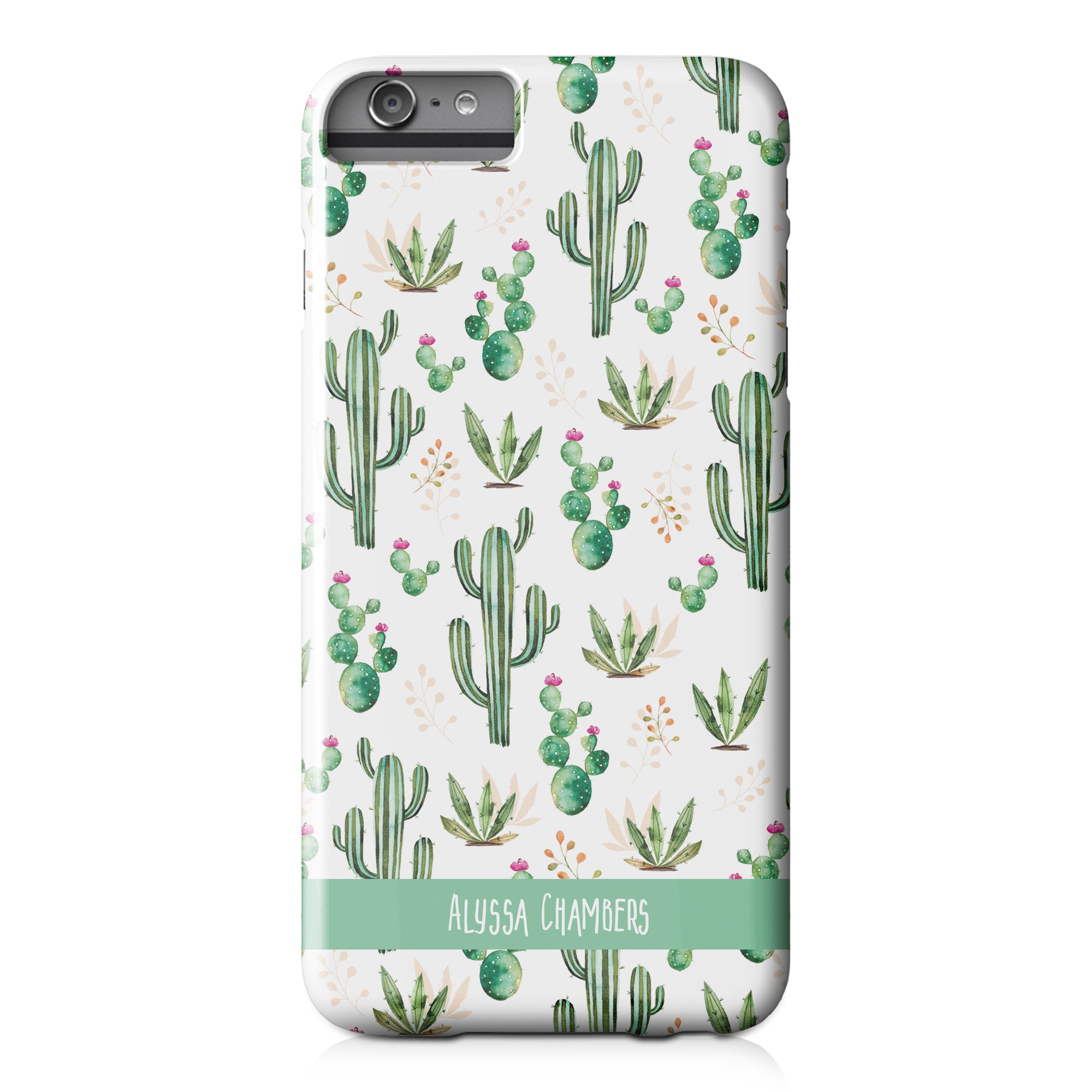 Prickly Pattern iPhone 6 Plus Personalized Barely There Case