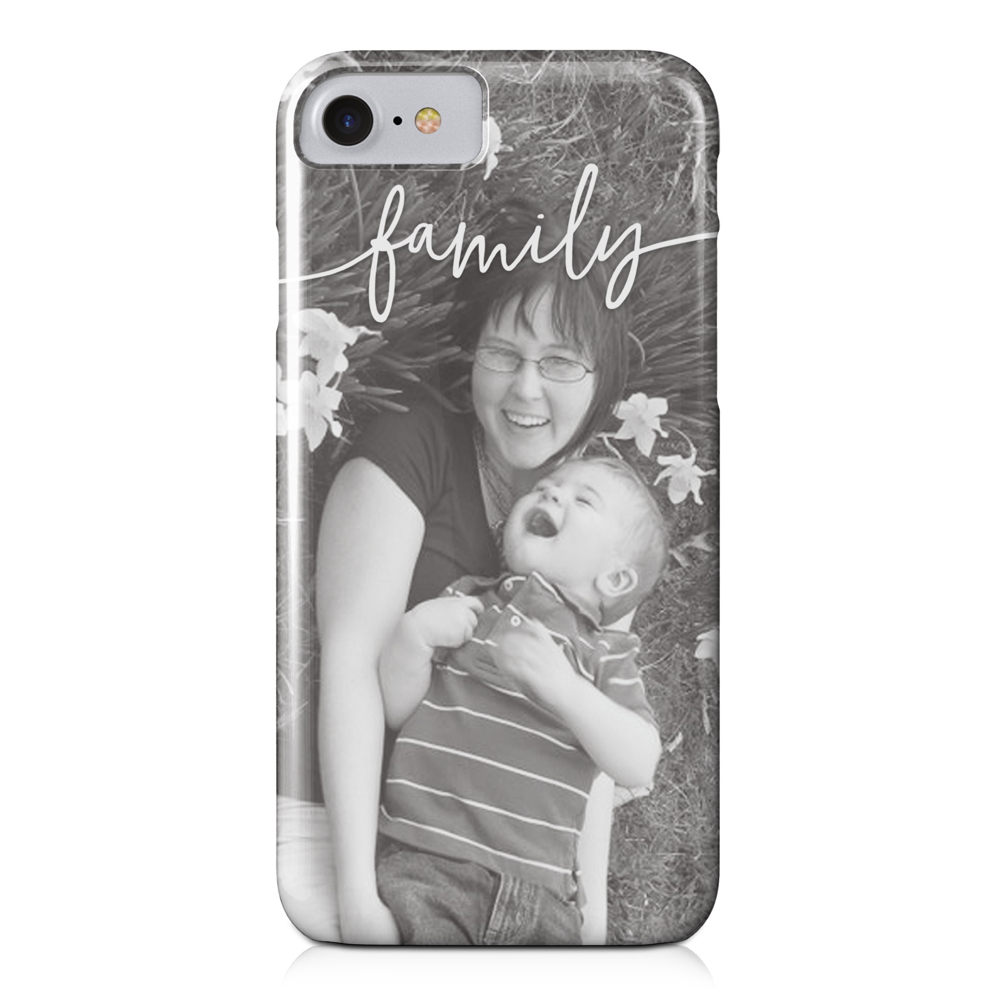 Family Script iPhone 8 Personalized Barely There Case