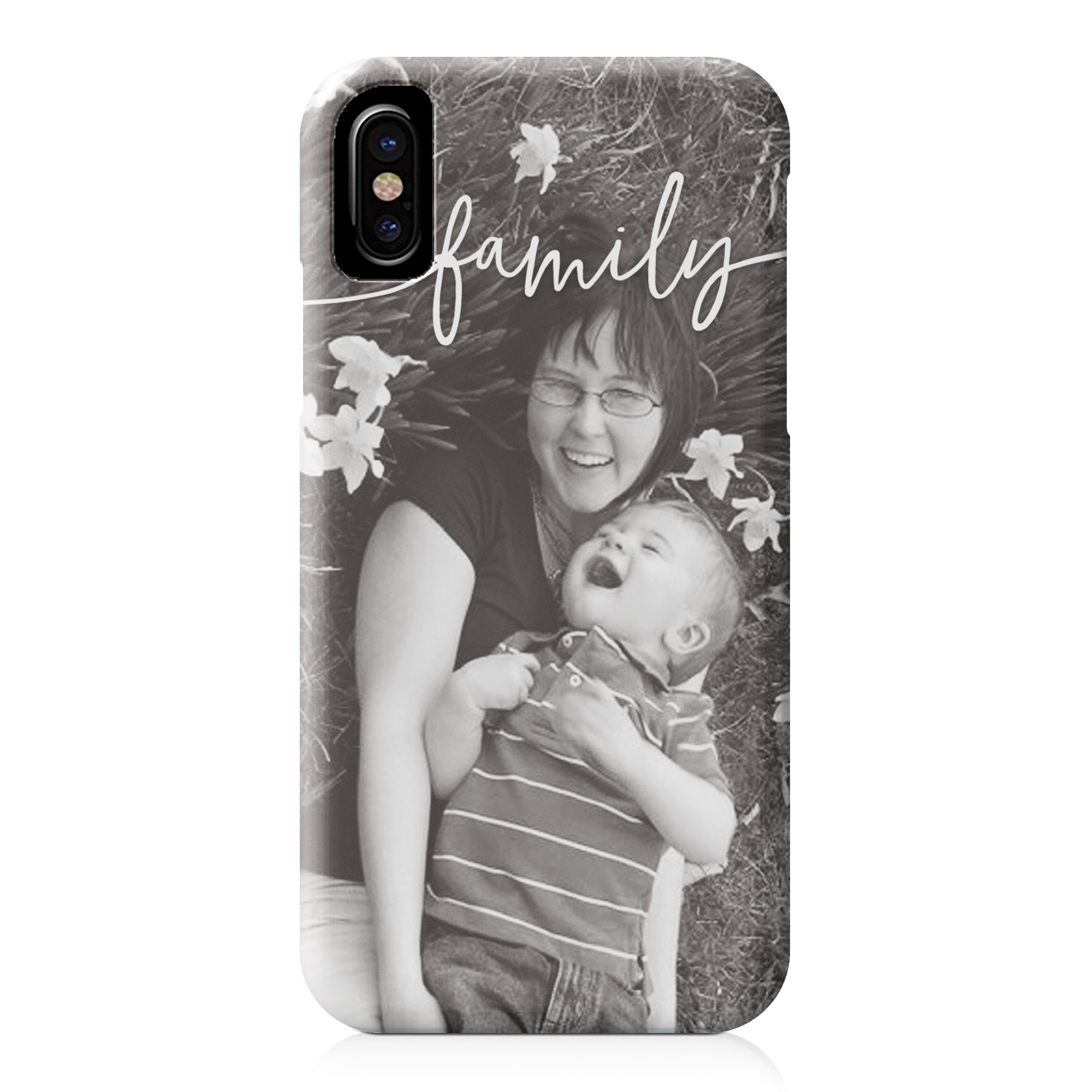 Family Script iPhone X Personalized Barely There Case