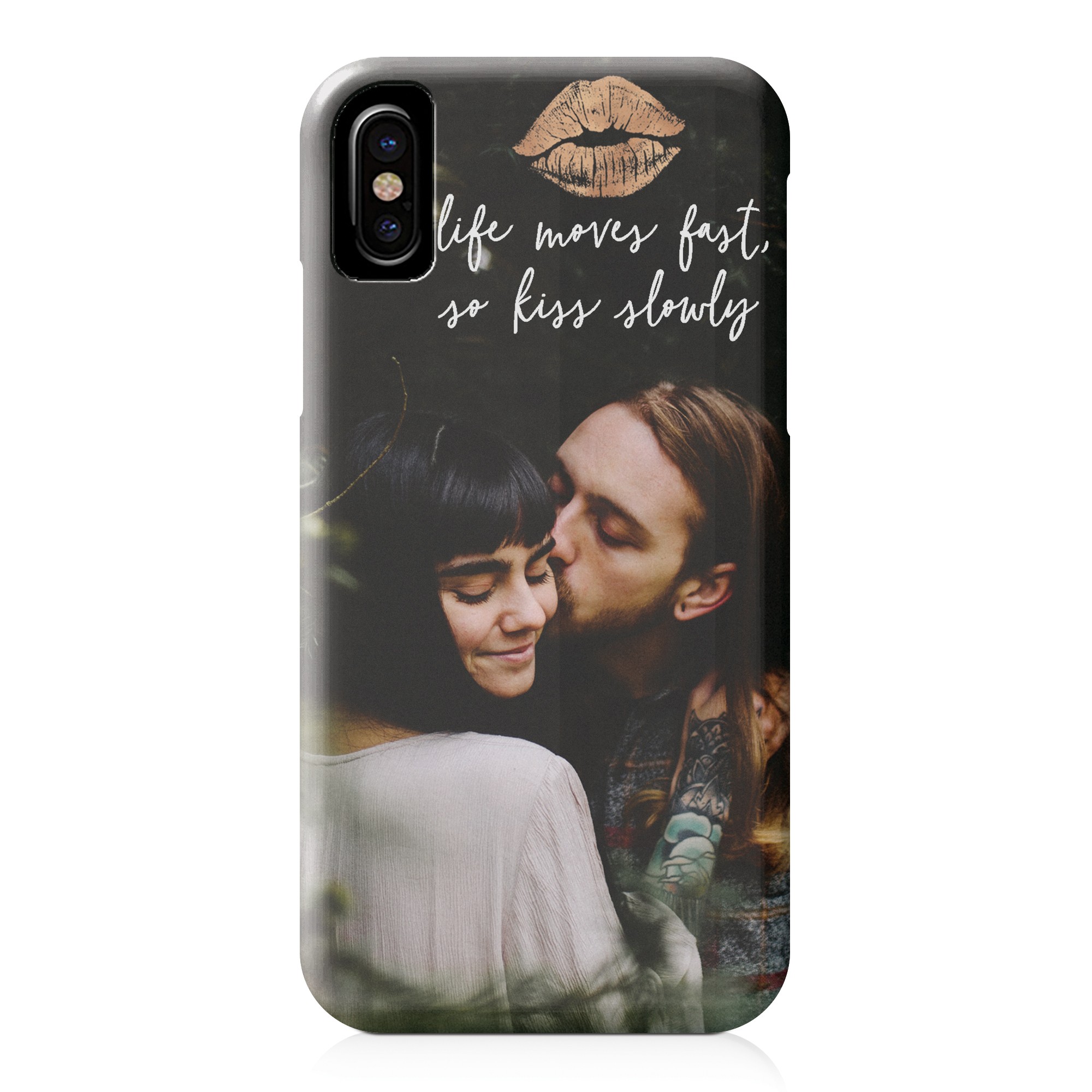 Life Moves Fast so Kiss Slowly iPhone Case