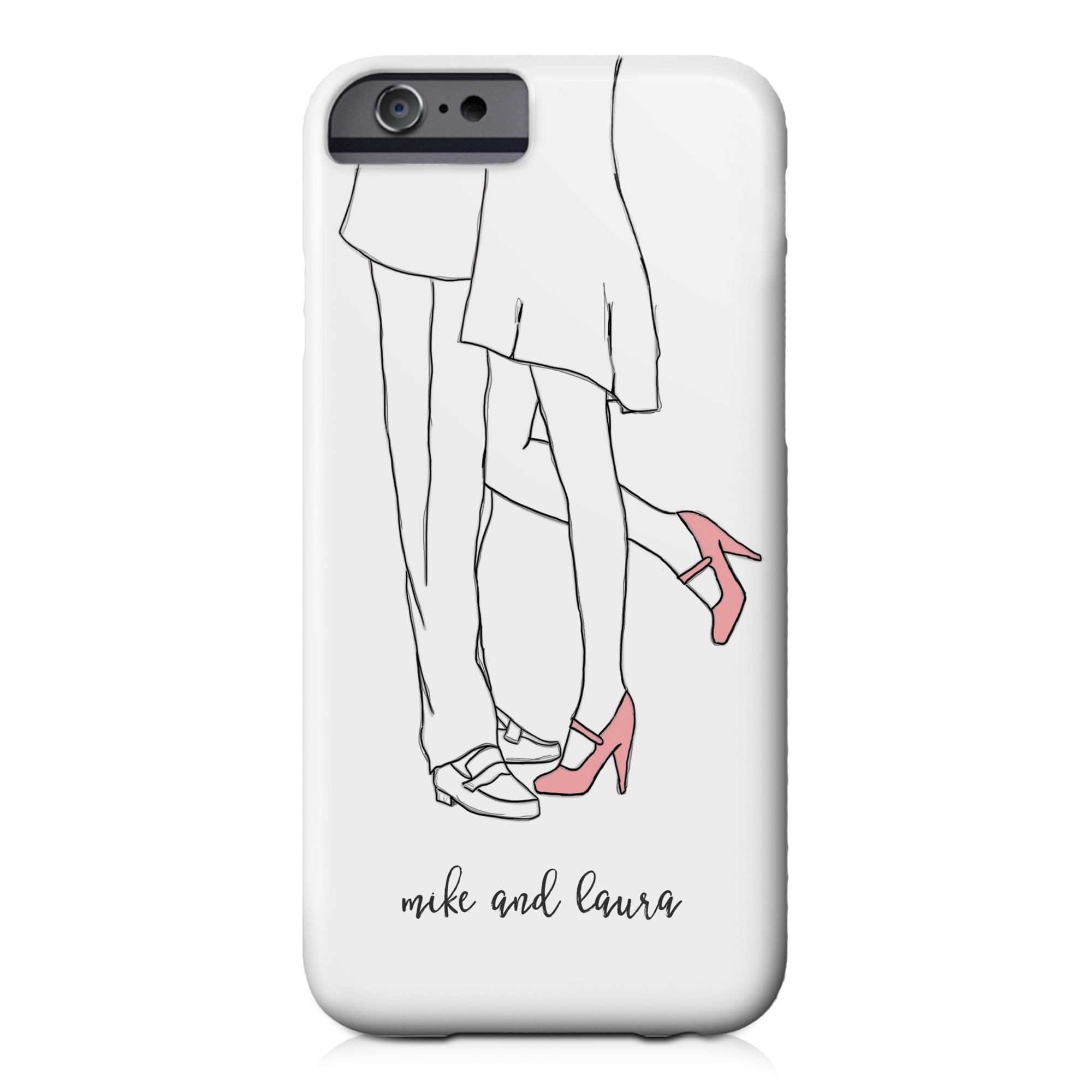 Pink Pumps iPhone 6 Personalized Barely There Case
