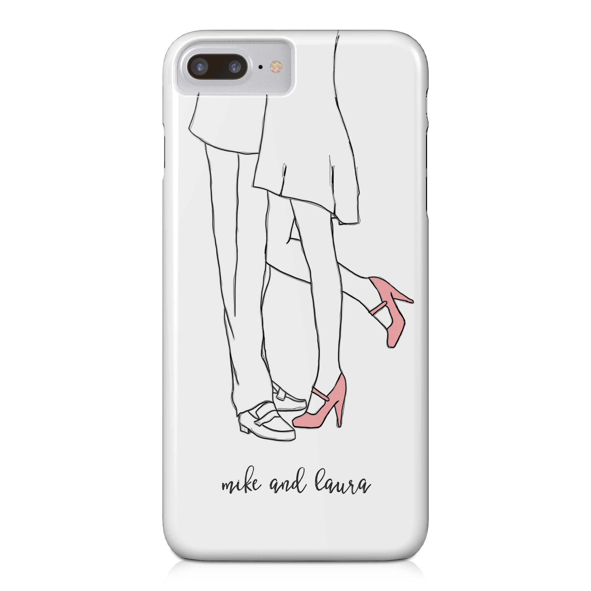 Pink Pumps iPhone 8 Plus Personalized Barely There Case