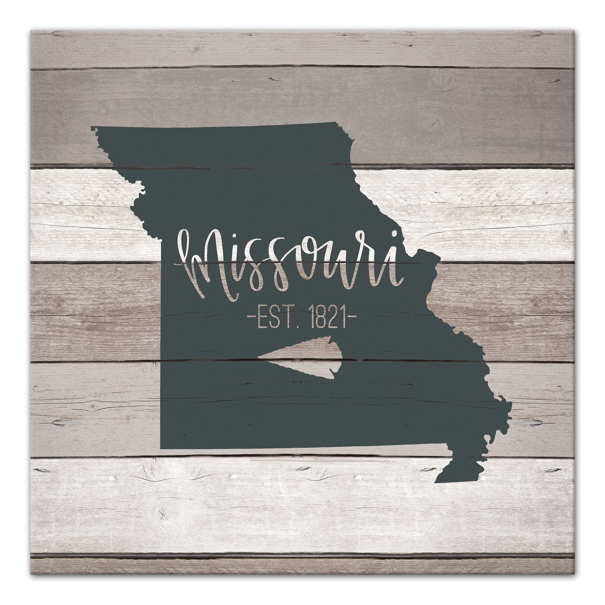 Missouri Established 16x16 Canvas Wall Art