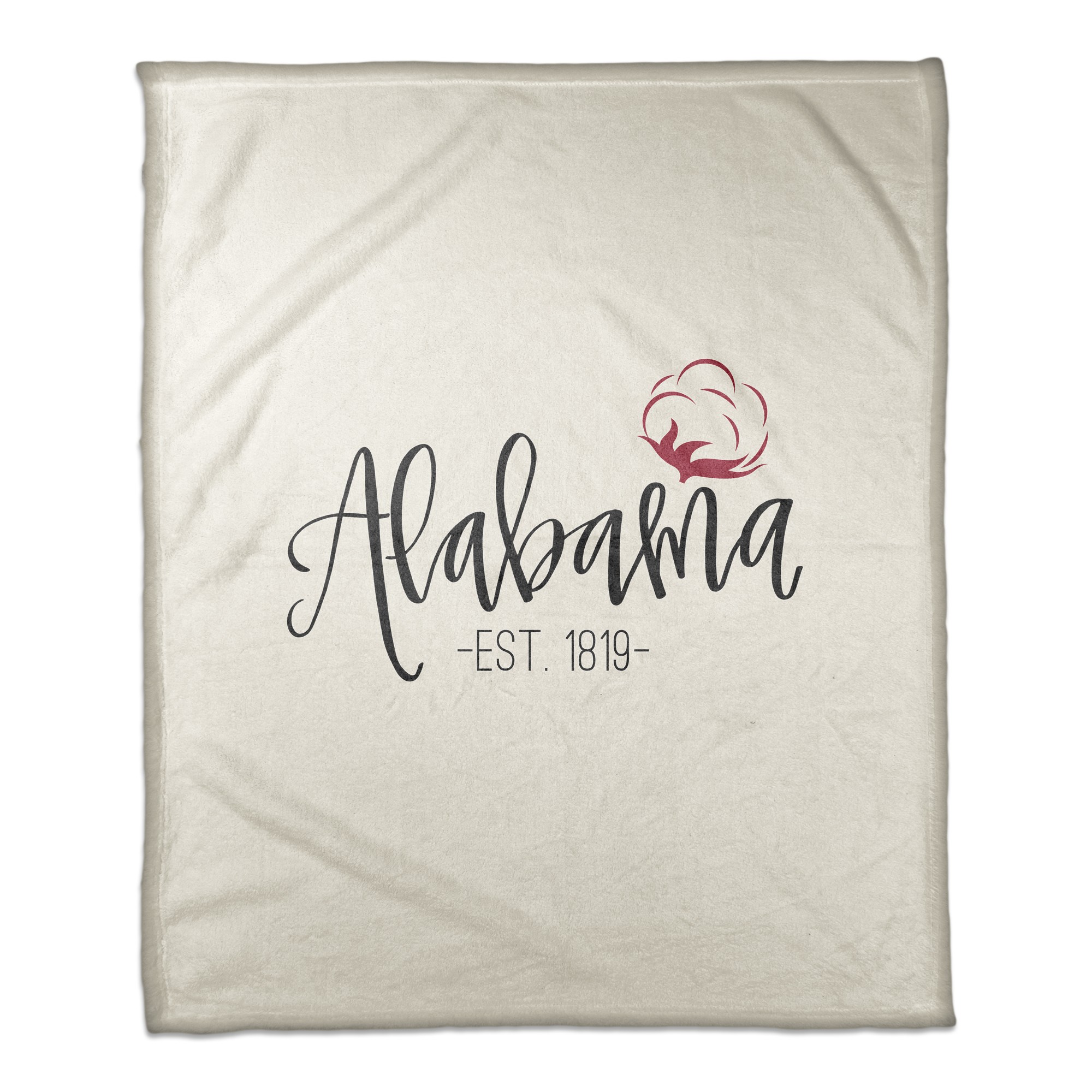 Alabama Established 50x60 Coral Fleece Blanket