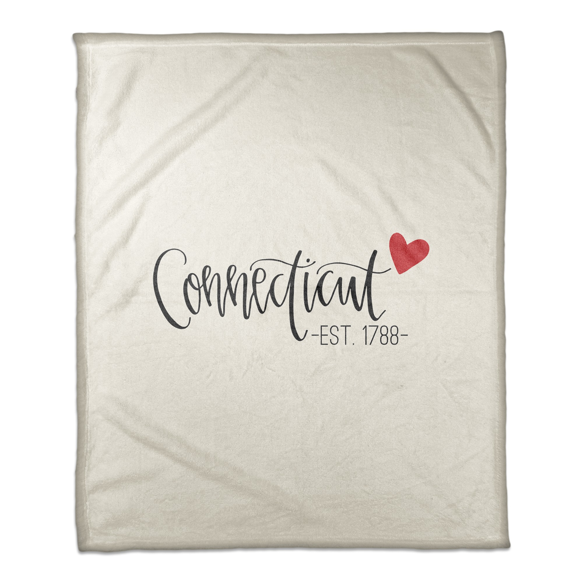 Connecticut Established 50x60 Coral Fleece Blanket