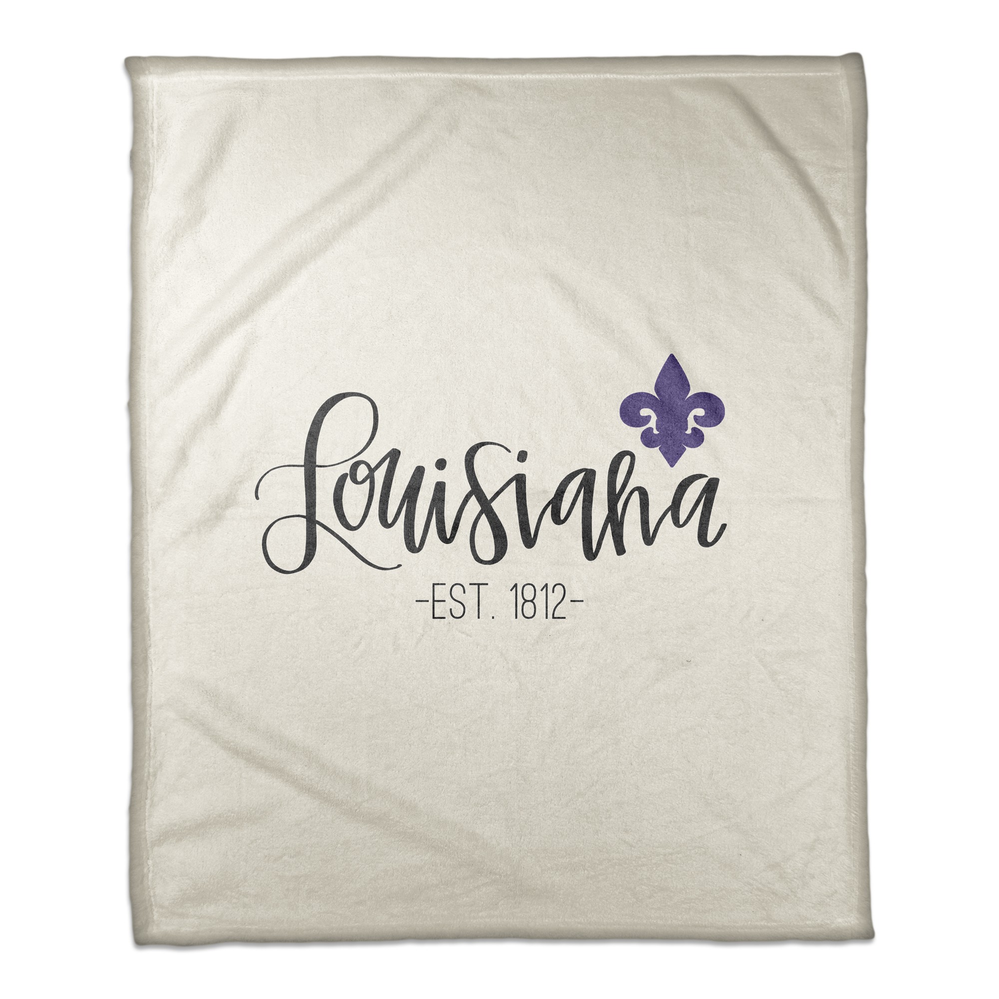 Louisiana Established 50x60 Coral Fleece Blanket