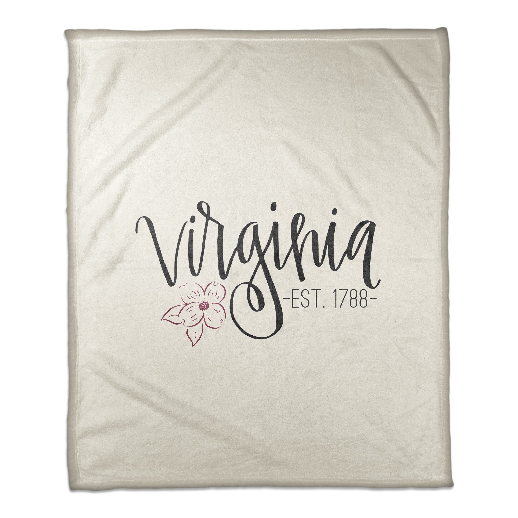 Virginia Established 50x60 Coral Fleece Blanket