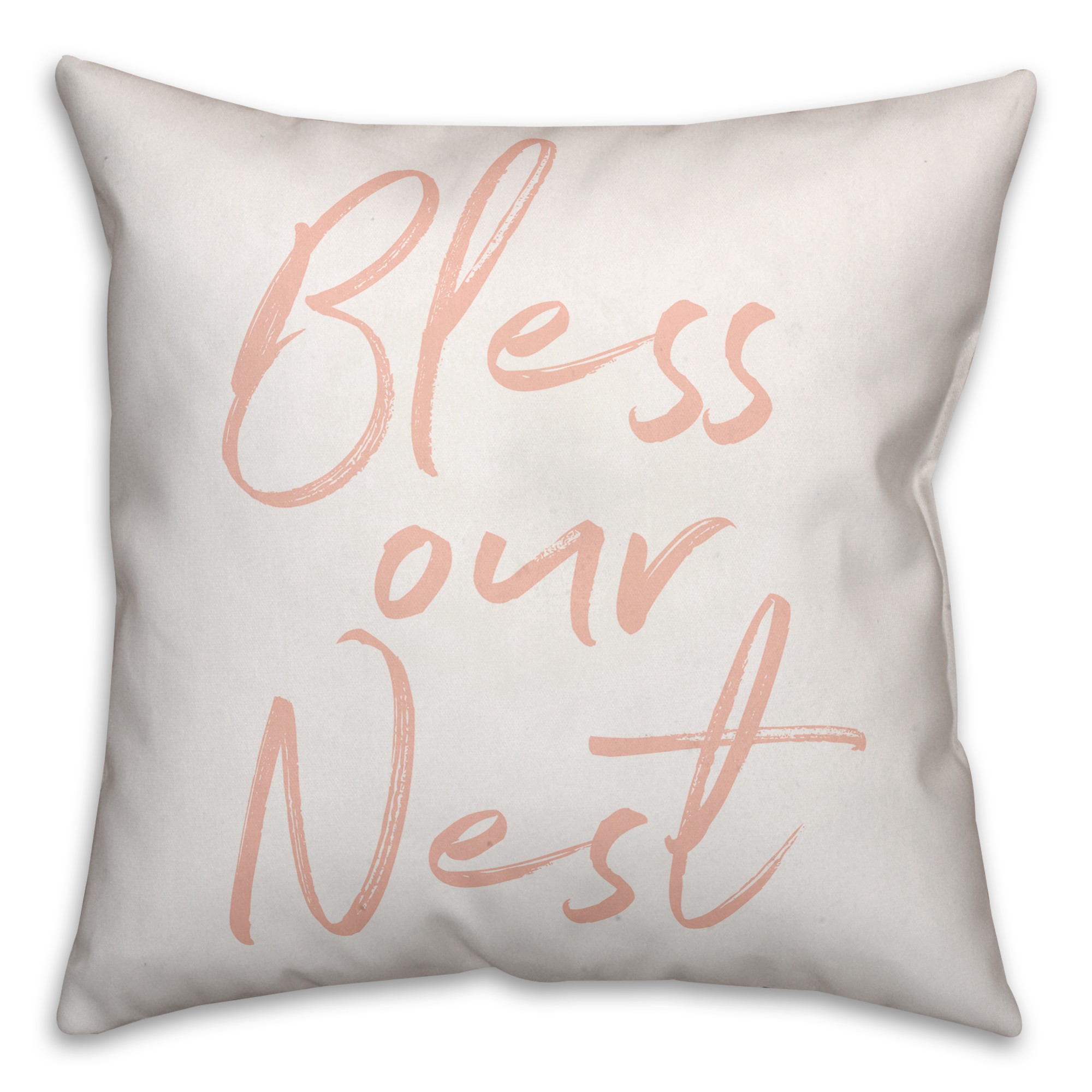 Bless Our Nest 18x18 Spun Poly Pillow