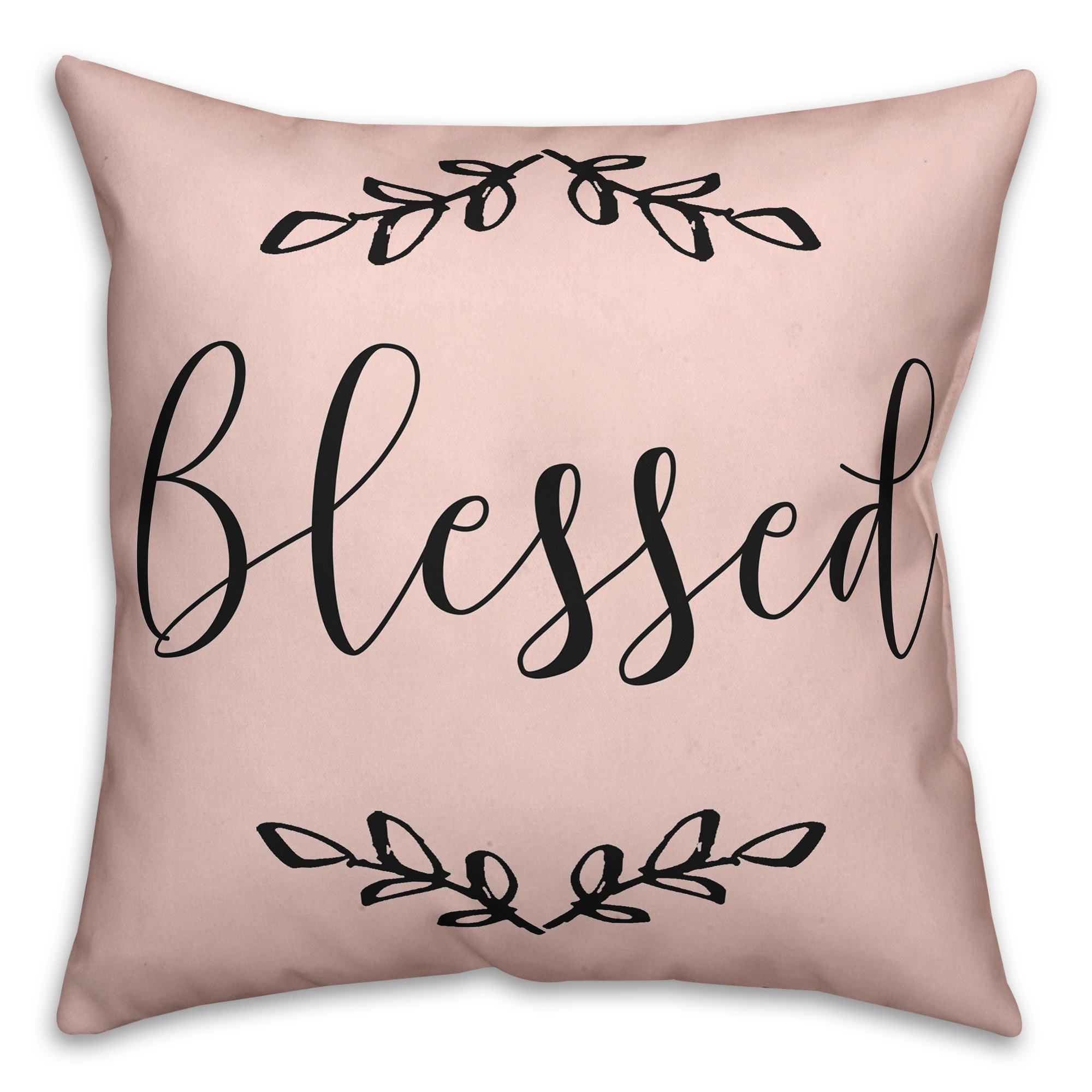 Blush Blessed 18x18 Spun Poly Pillow