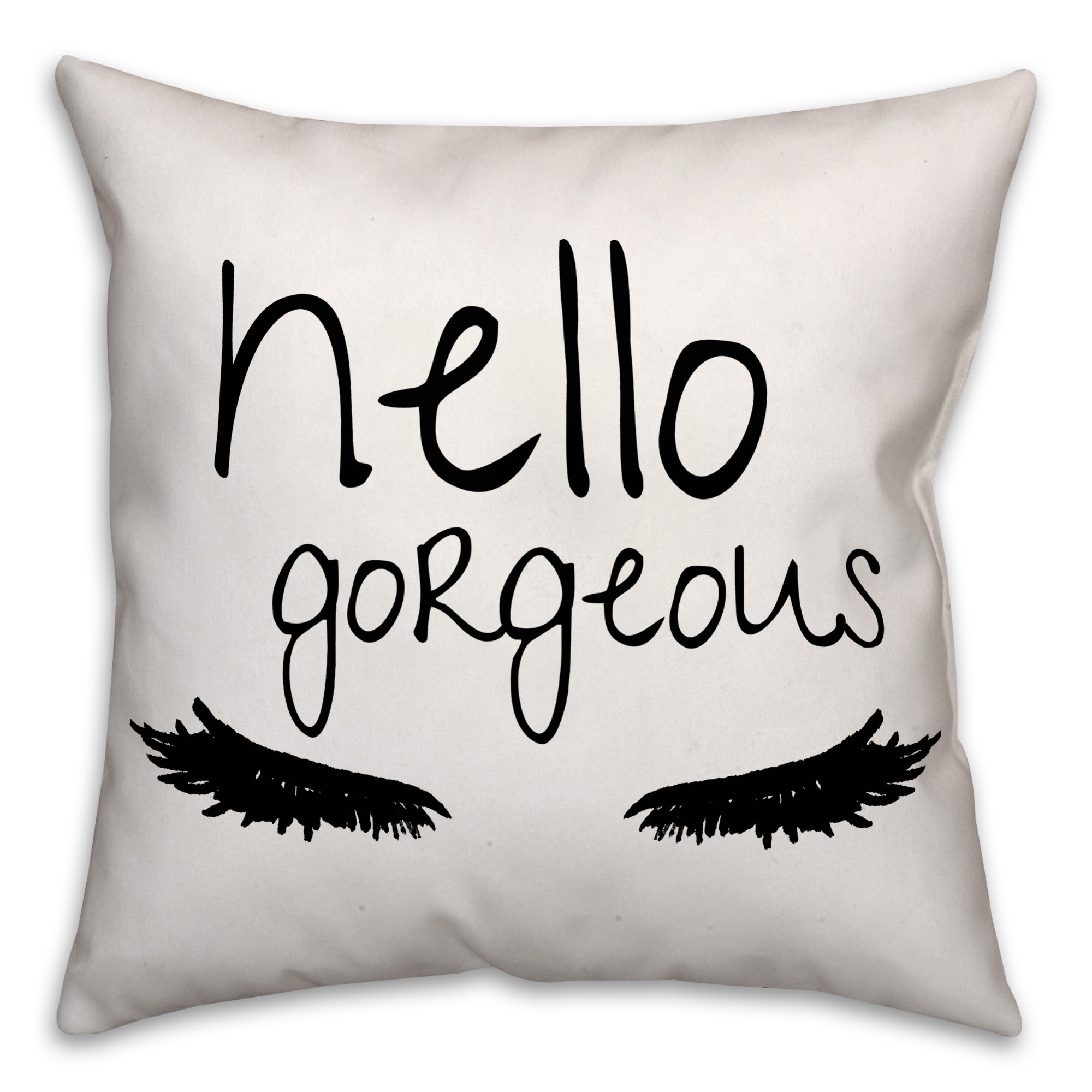 Hello Gorgeous 18x18 Spun Poly Pillow