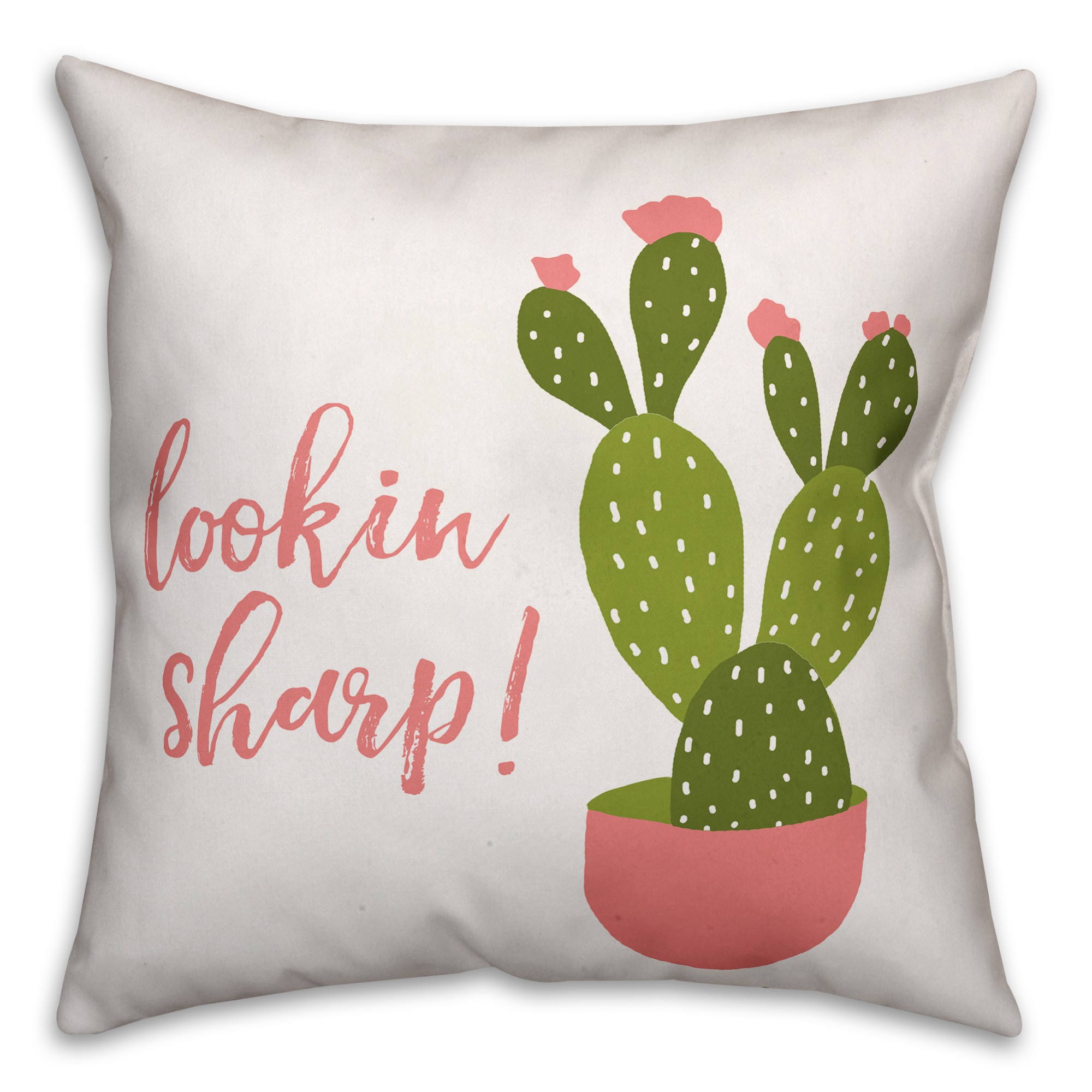 Lookin Sharp 18x18 Spun Poly Pillow