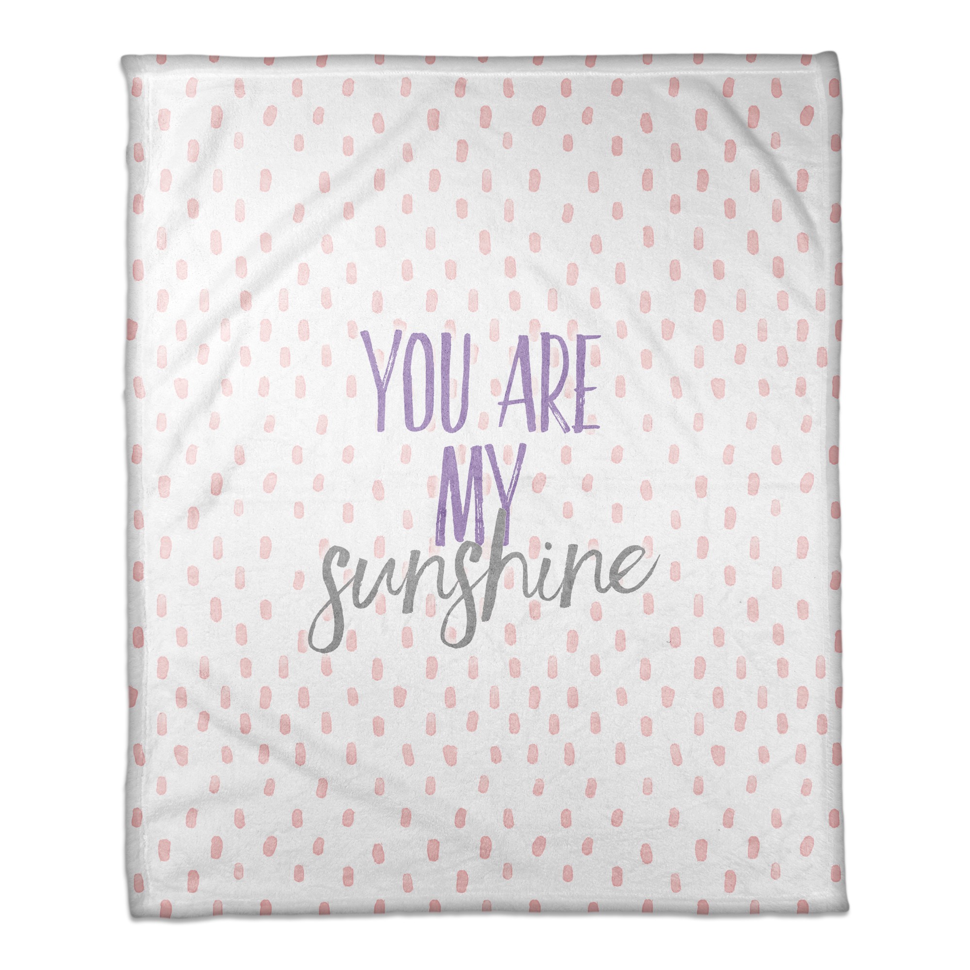 You are my Sunshine 50x60 Coral Fleece Blanket
