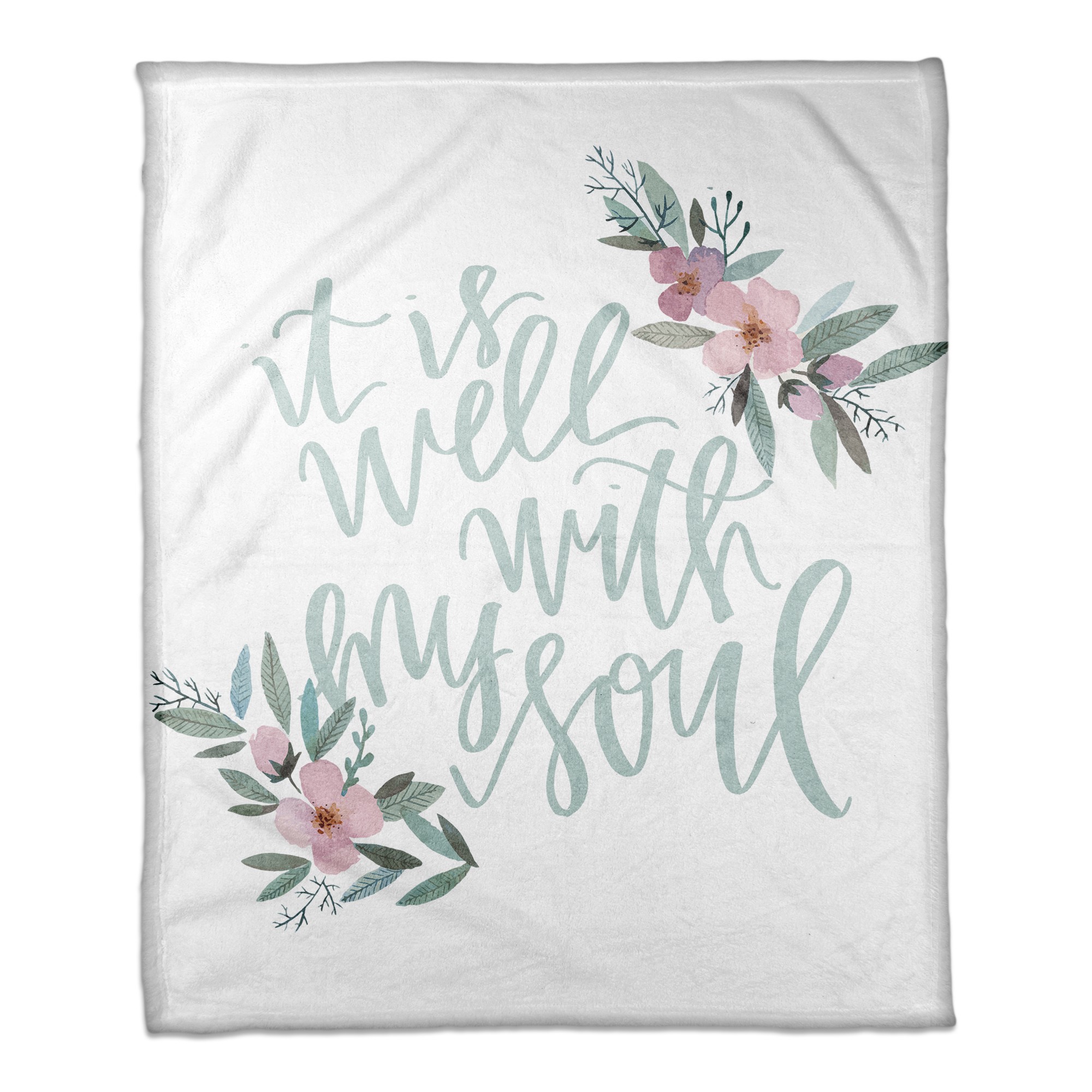 It is Well with my Soul 50x60 Coral Fleece Blanket