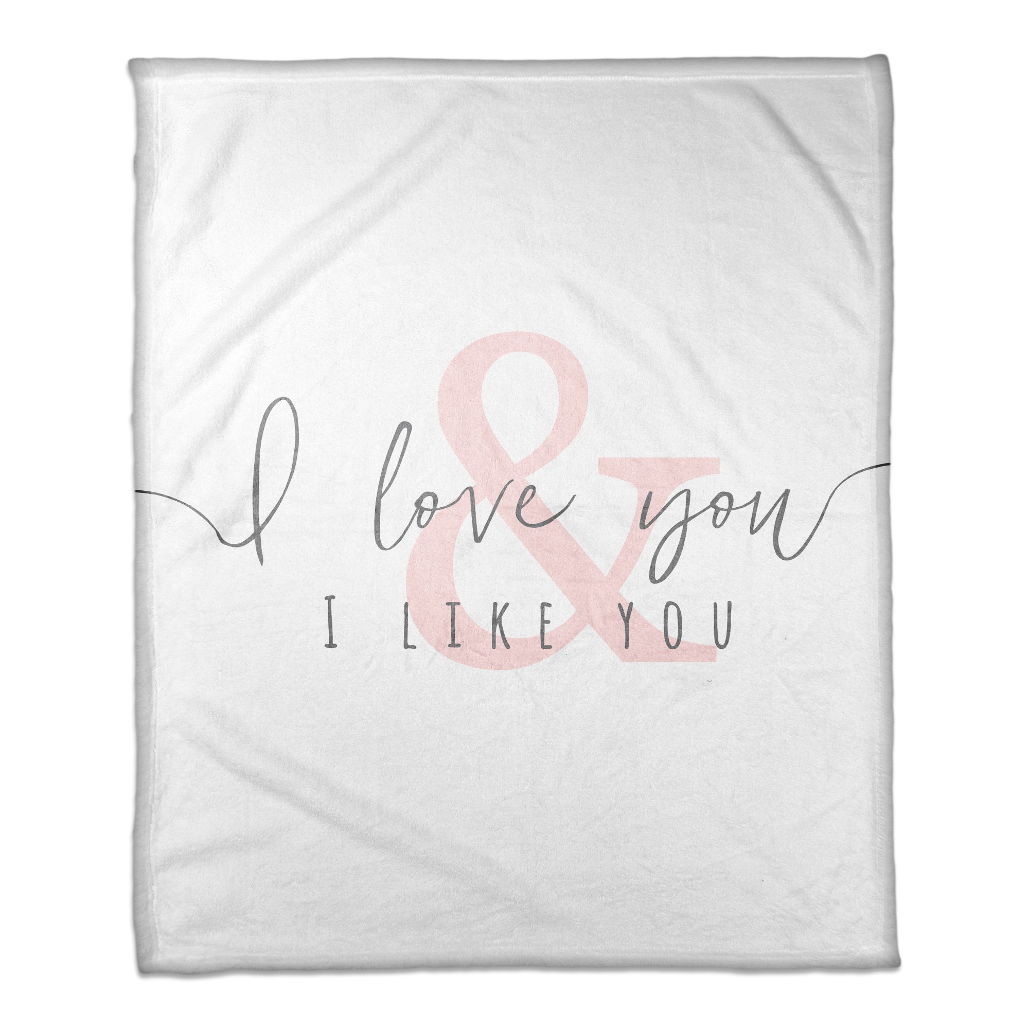 I Love You & I Like You 50x60 Coral Fleece Blanket