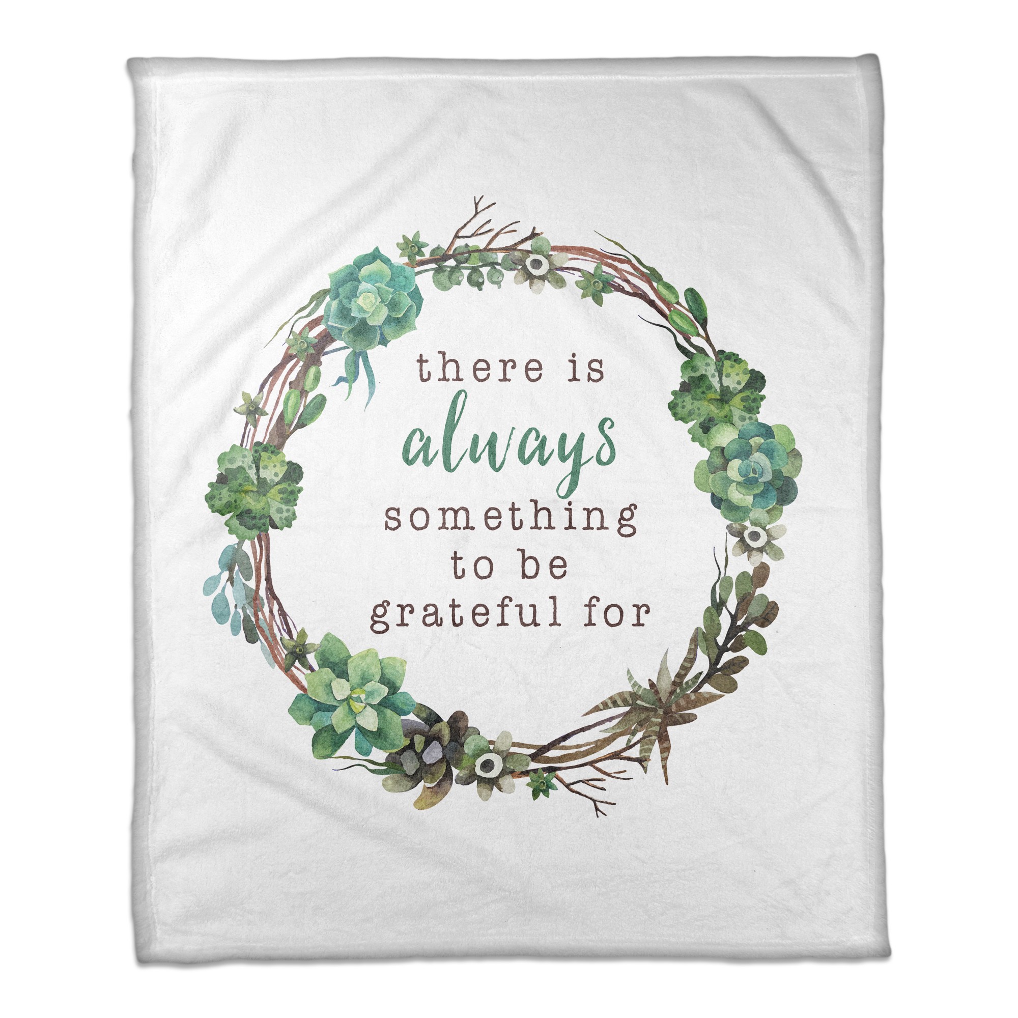 Always Something to be Grateful For 50x60 Coral Fleece Blanket