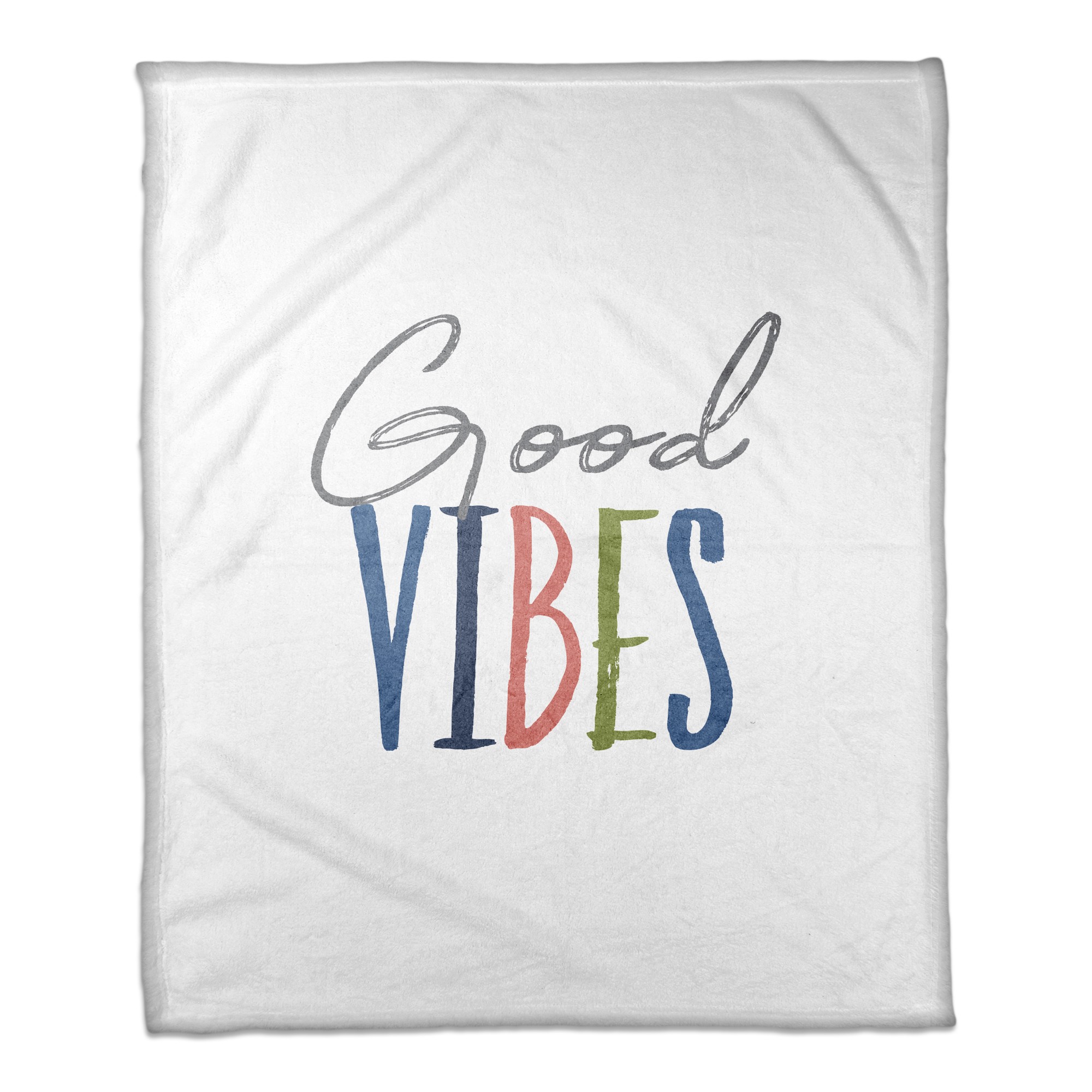 Good Vibes 50x60 Coral Fleece Blanket