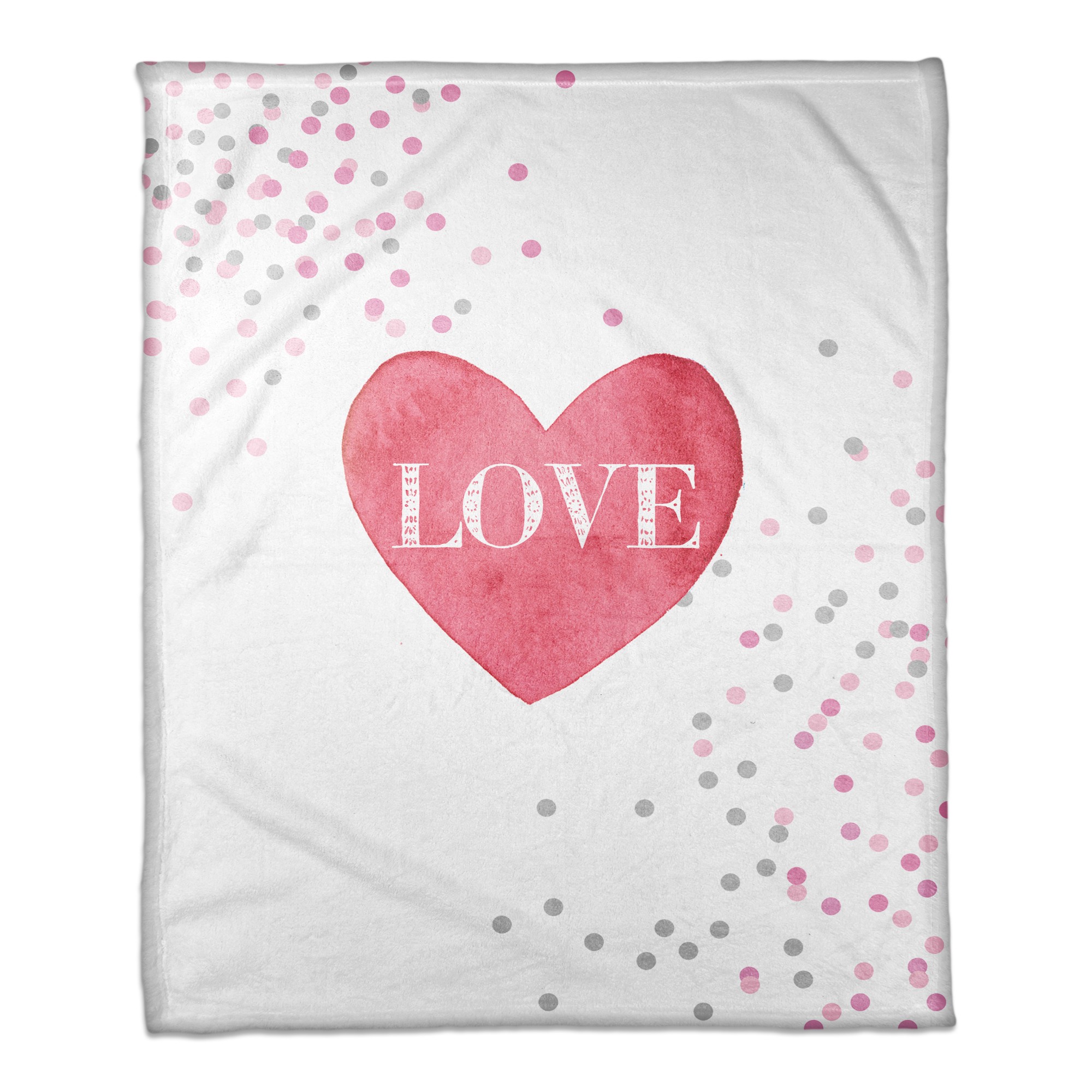 Pink Polkas 30x40 Coral Fleece Blanket