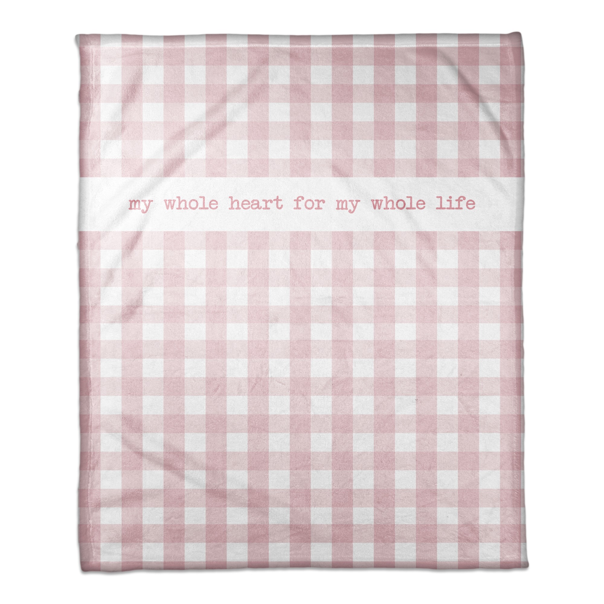 Pink Buffalo Check 30x40 Coral Fleece Blanket