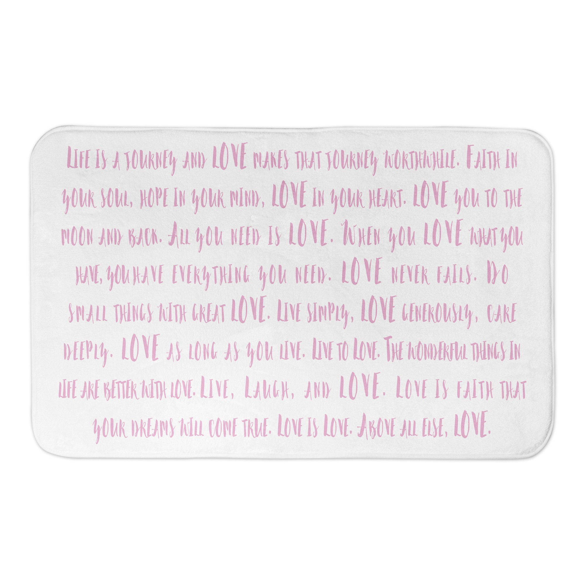 Love Sayings 34x21 Bath Mat