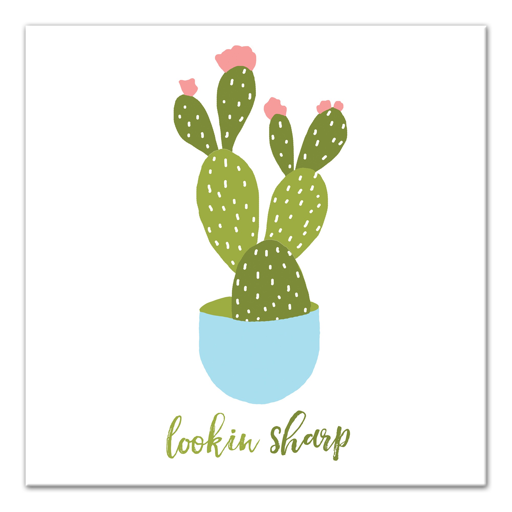 Lookin Sharp 16x16 Canvas Wall Art