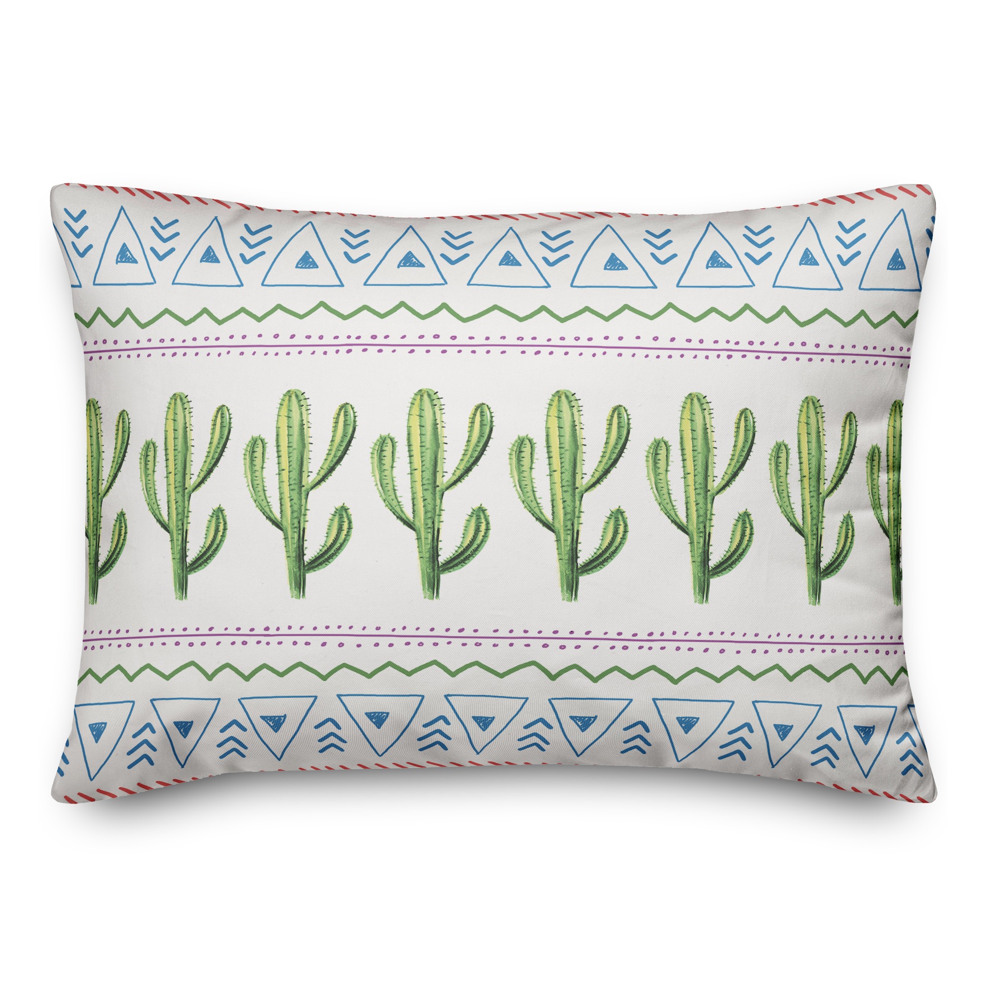 Aztec Cactus 14x20 Spun Poly Pillow