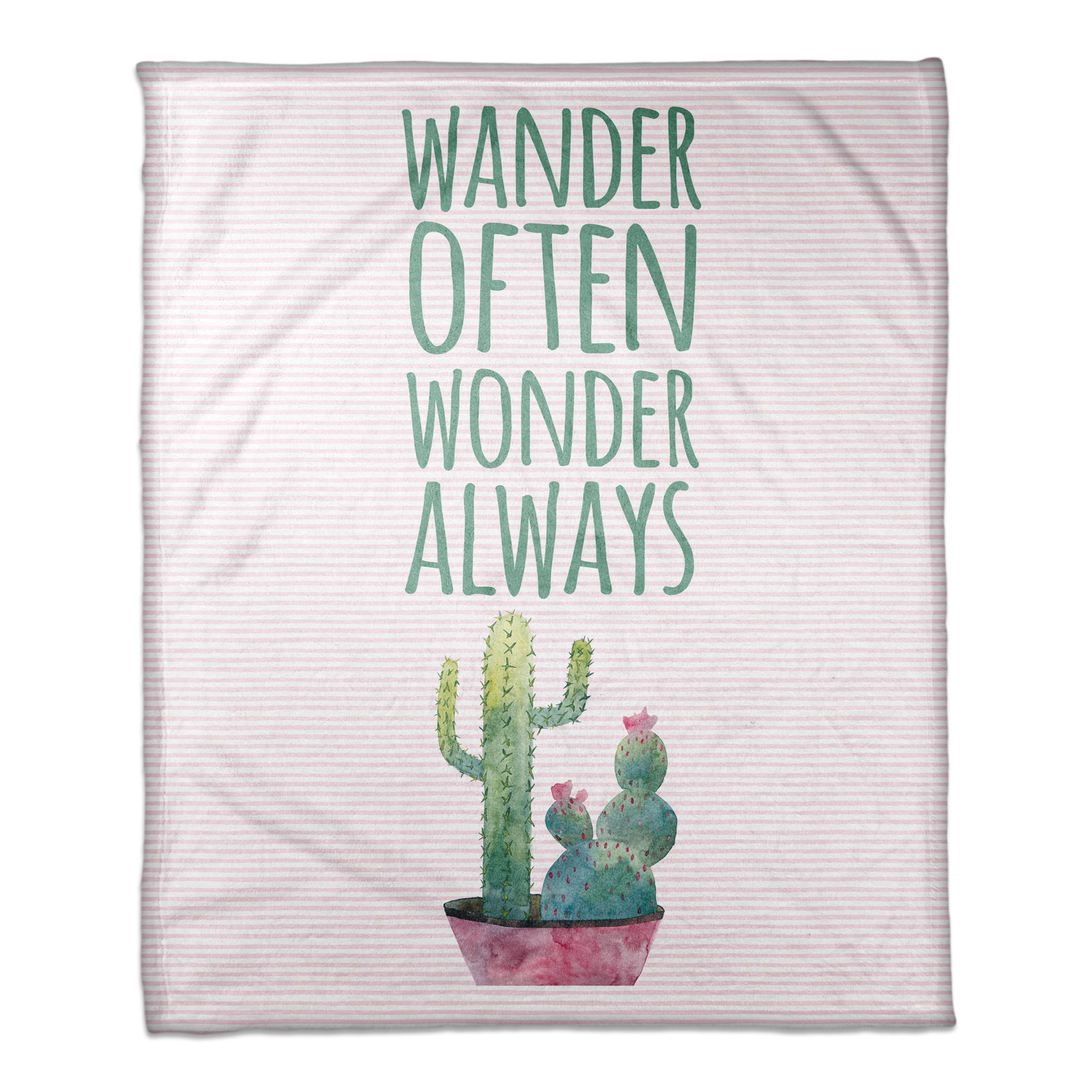 Wander Often Wonder Always 30x40 Coral Fleece Blanket