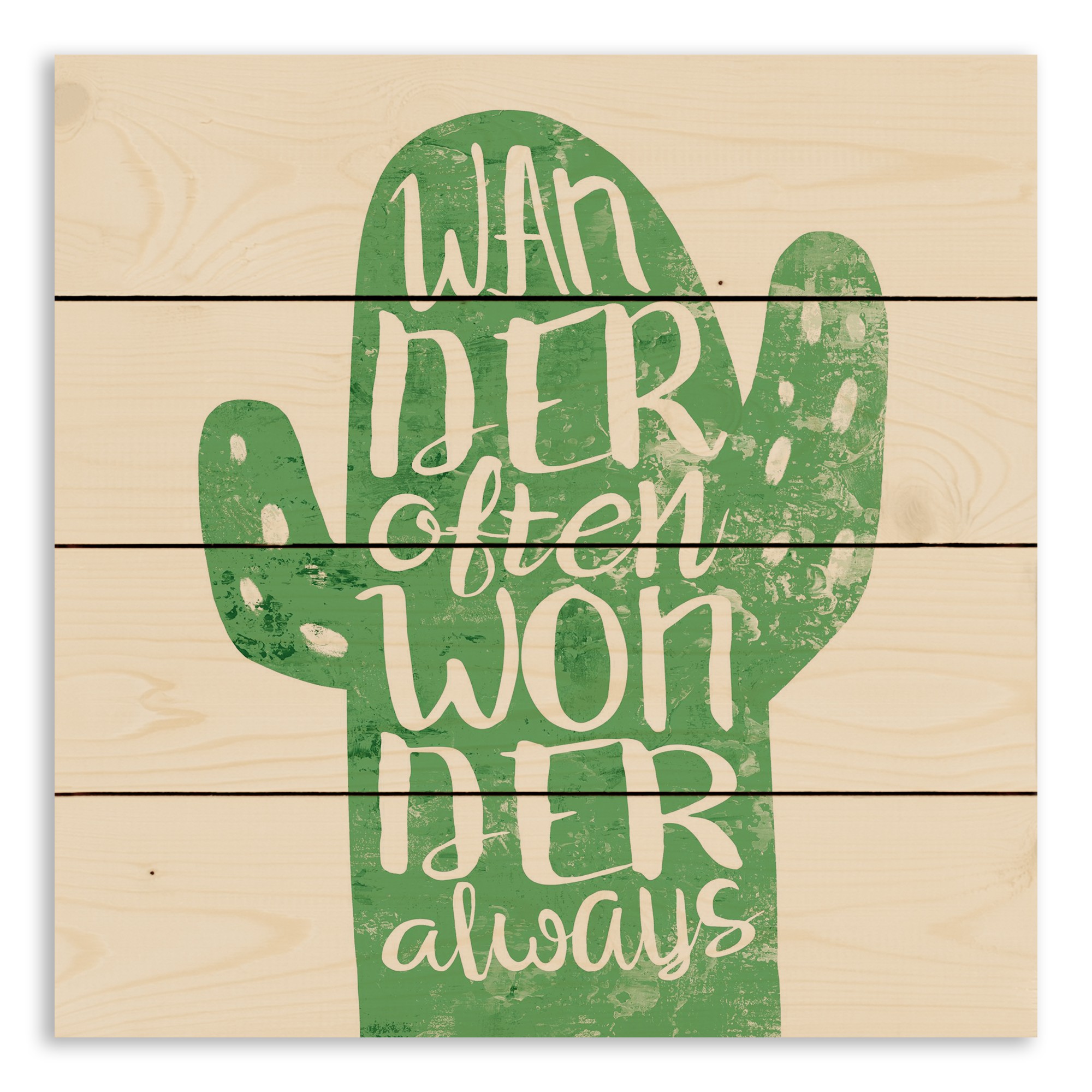 Wander Often Wonder Always 14x14 Pallet Wood Art