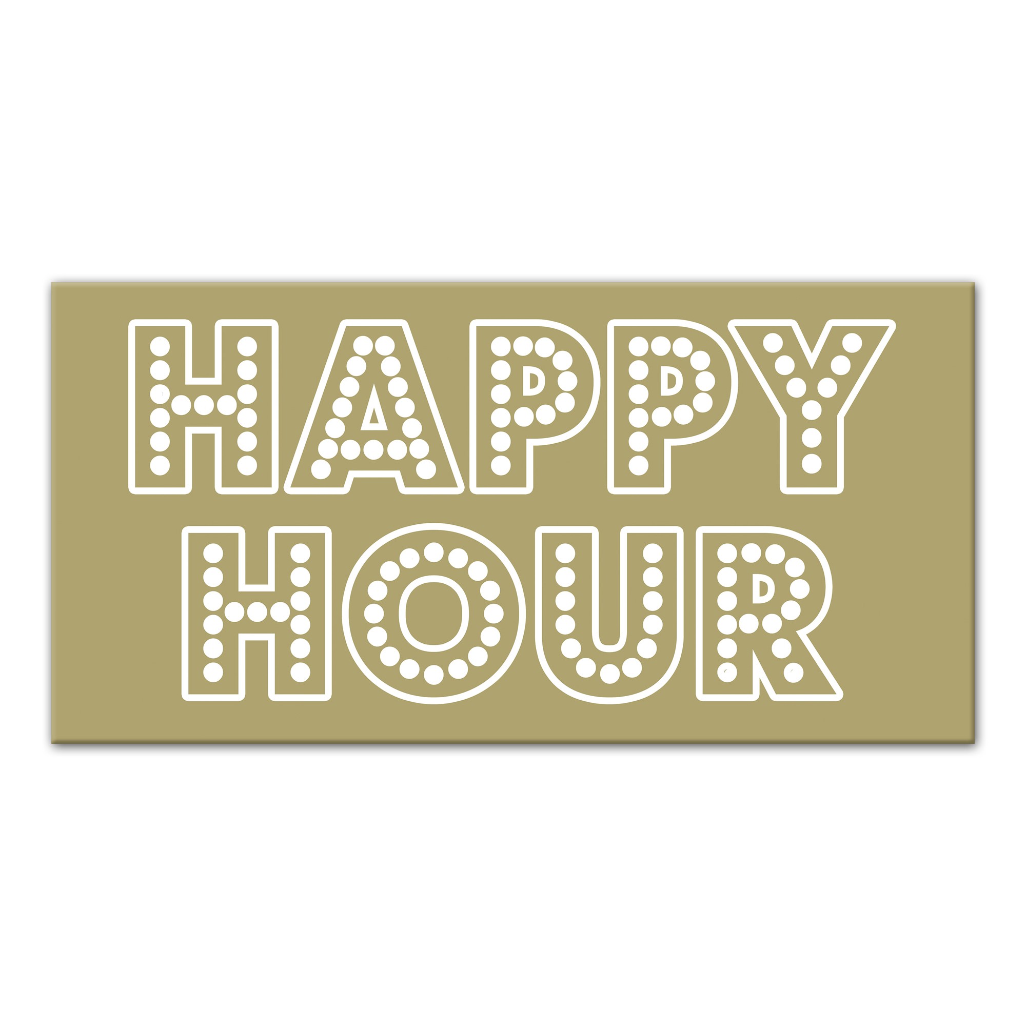 Happy Hour - Green 10x20 Canvas Wall Art