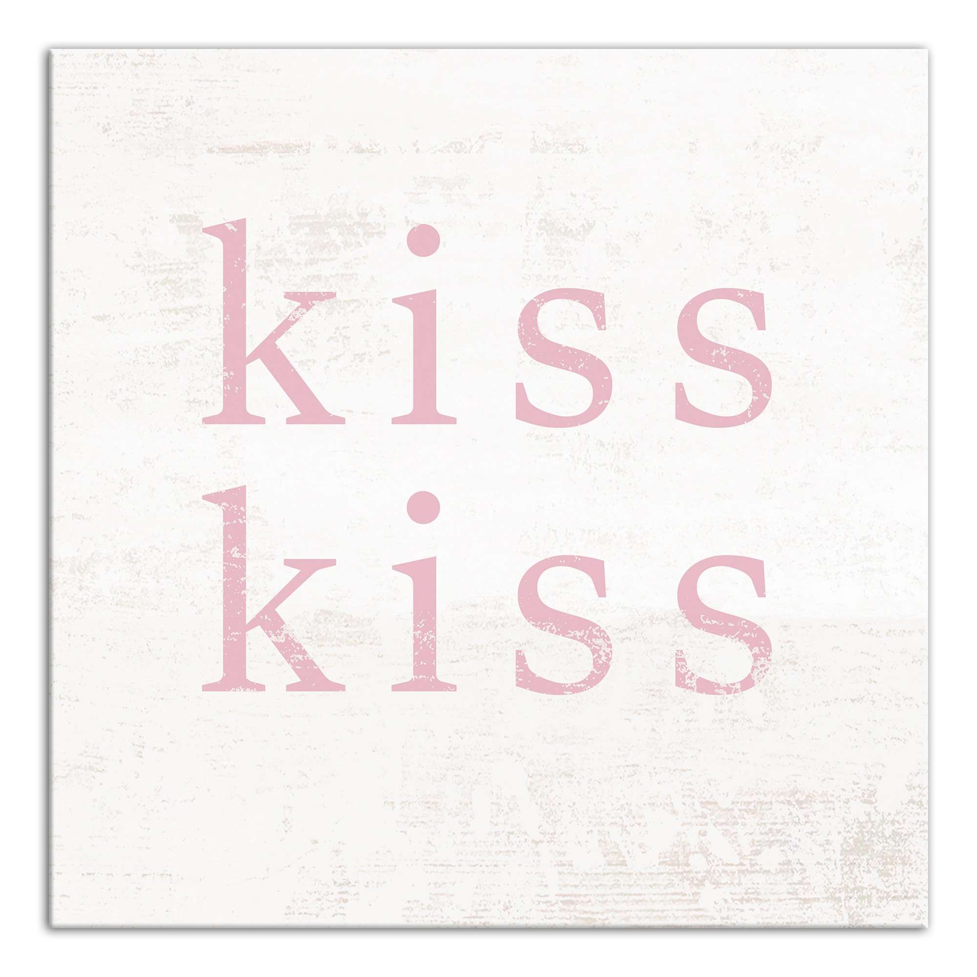 Kiss Kiss 12x12 Canvas Wall Art