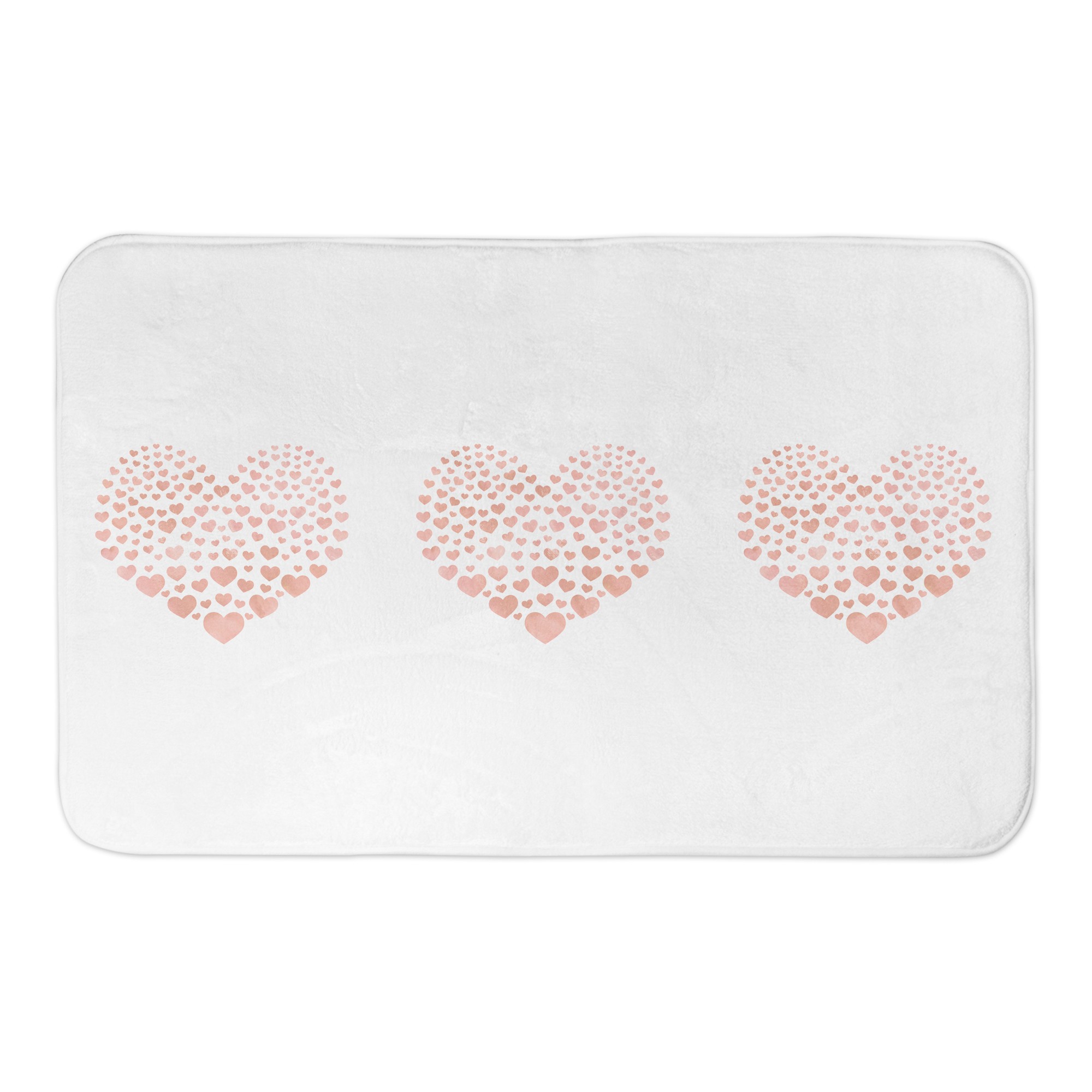 Tiny Pink Hearts 34x21 Bath Mat