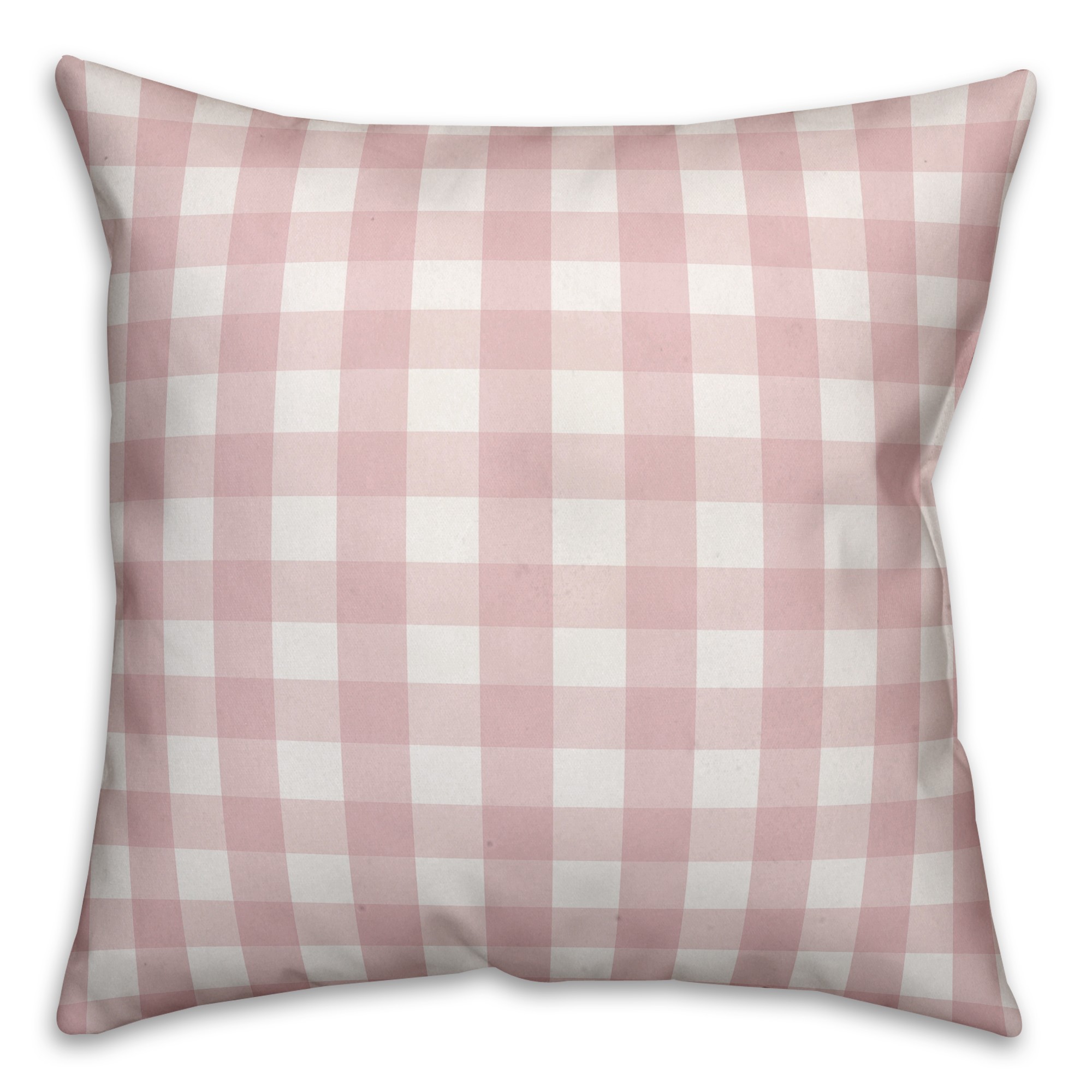 Pink Buffalo Check 18x18 Spun Poly Pillow