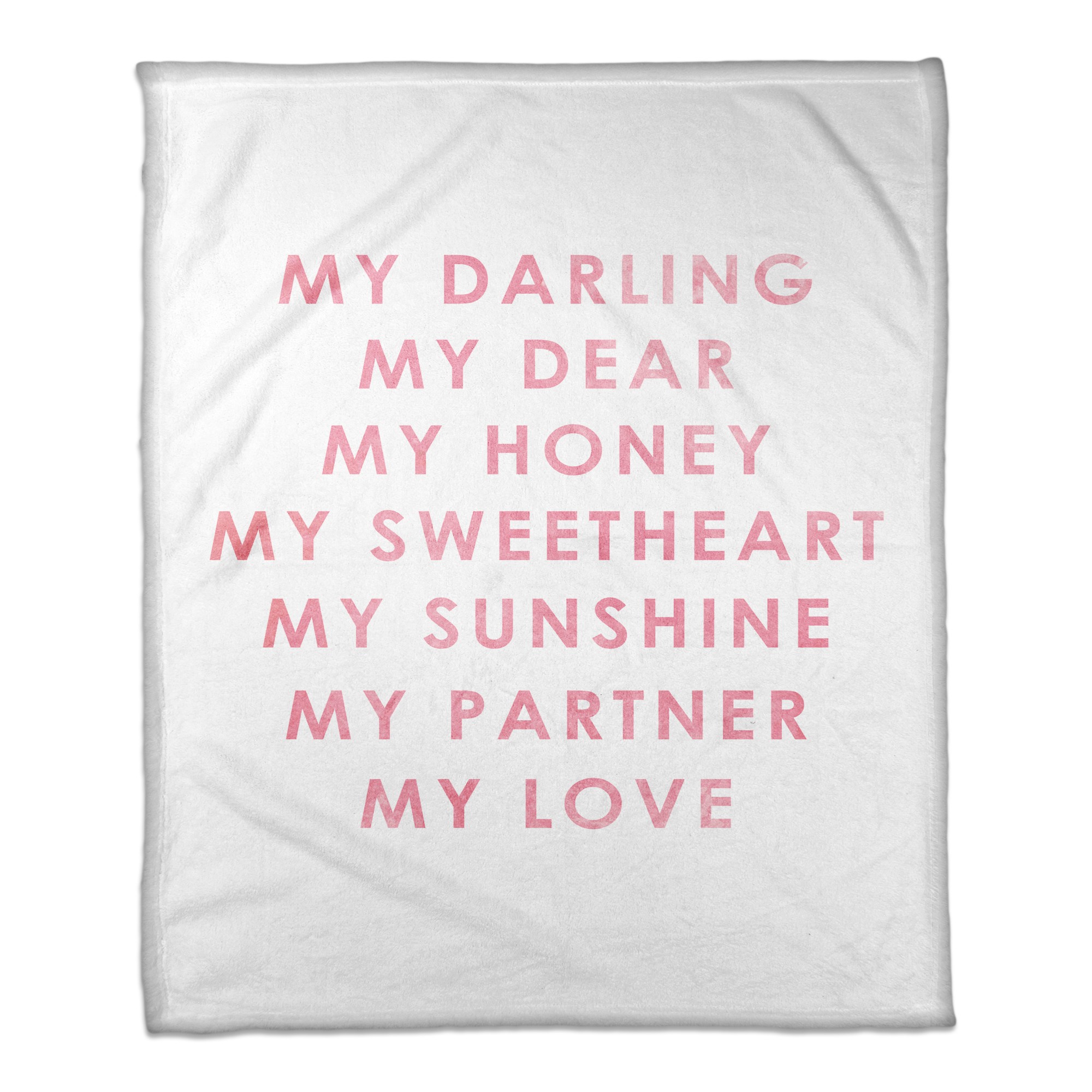 My Darling My Love 30x40 Coral Fleece Blanket