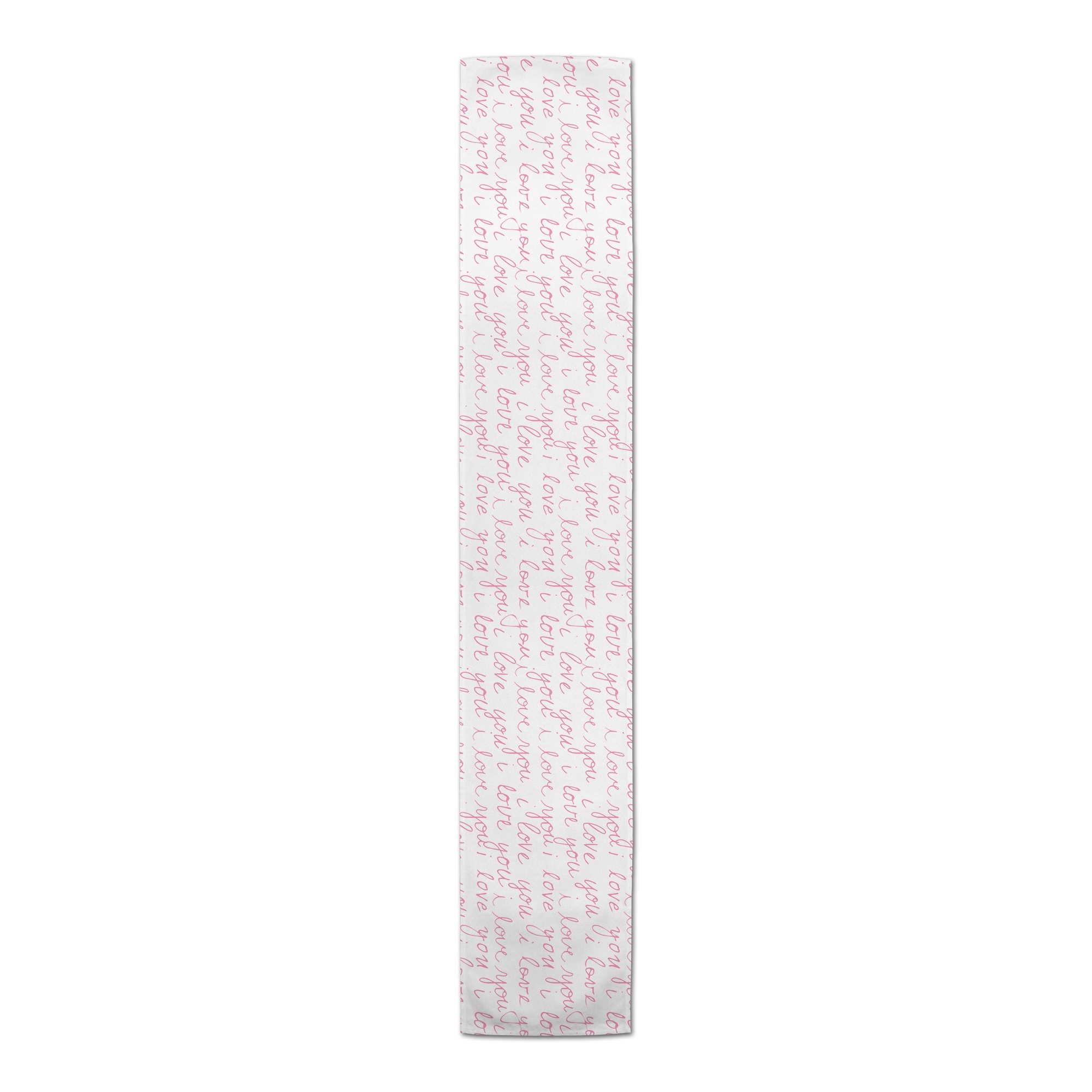 I love You Handwriting 16x90 Cotton Twill Runner