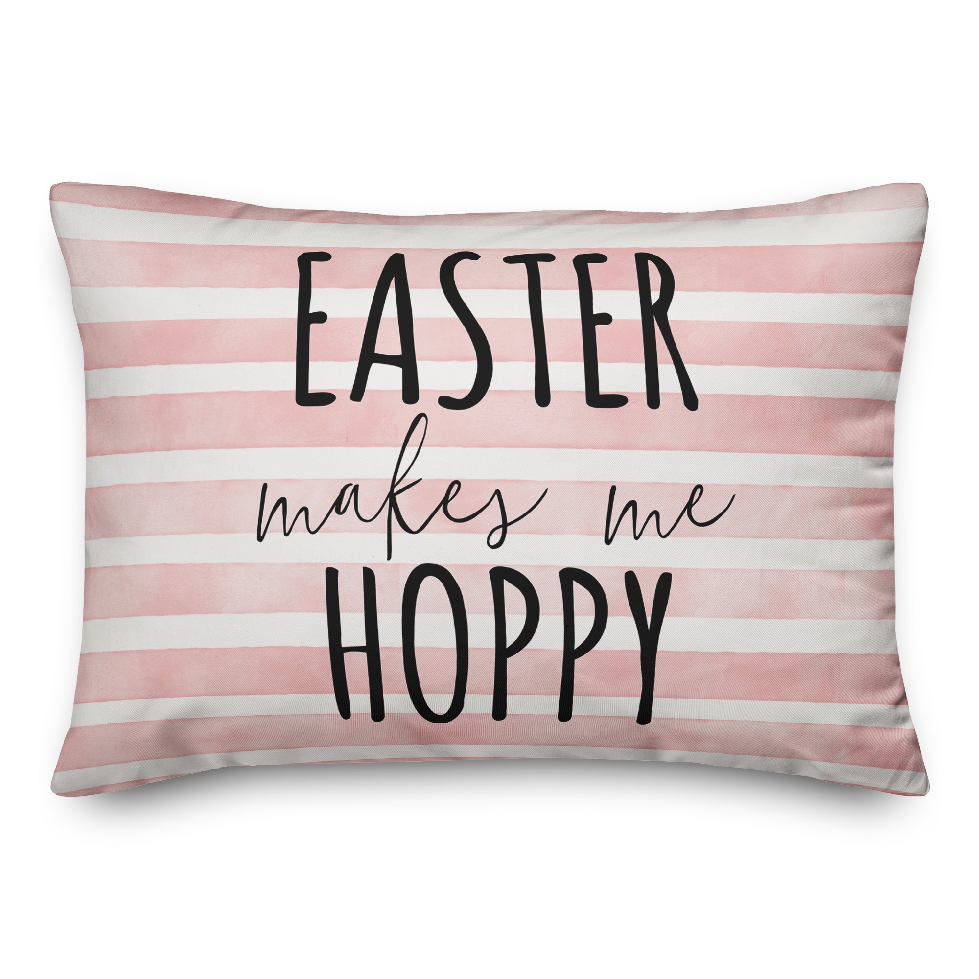 Easter Makes Me Hoppy 14x20 Spun Poly Pillow
