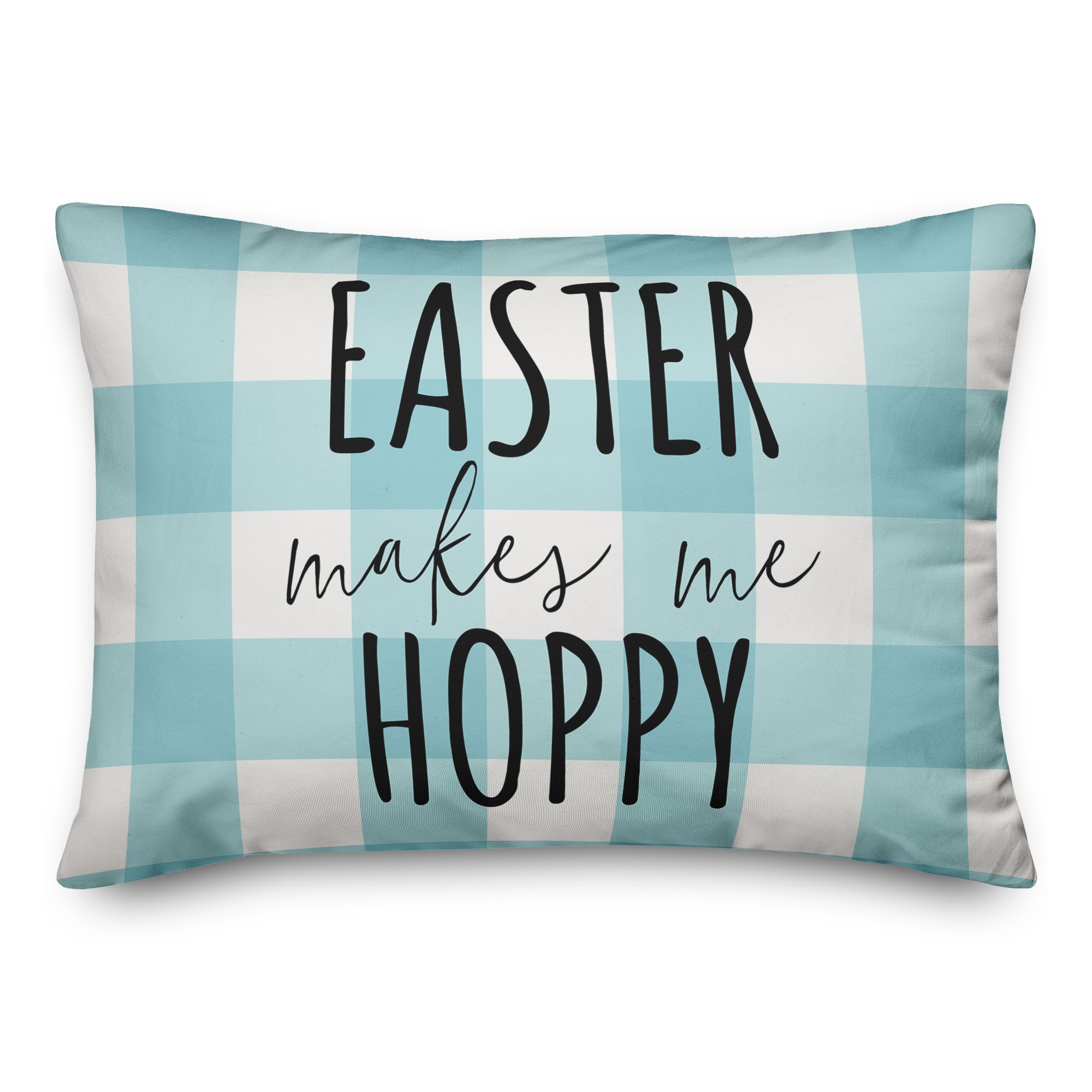 Easter Makes Me Hoppy 14x20 Spun Poly Pillow