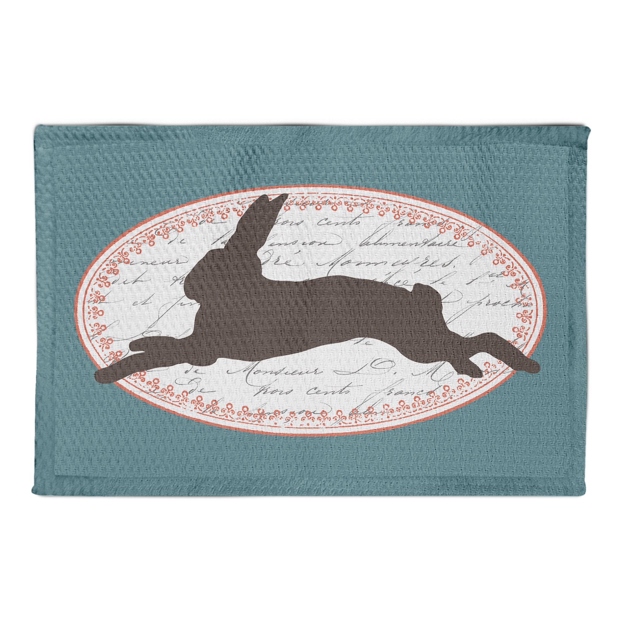 Jumping Rabbit 2x3 Area Rug