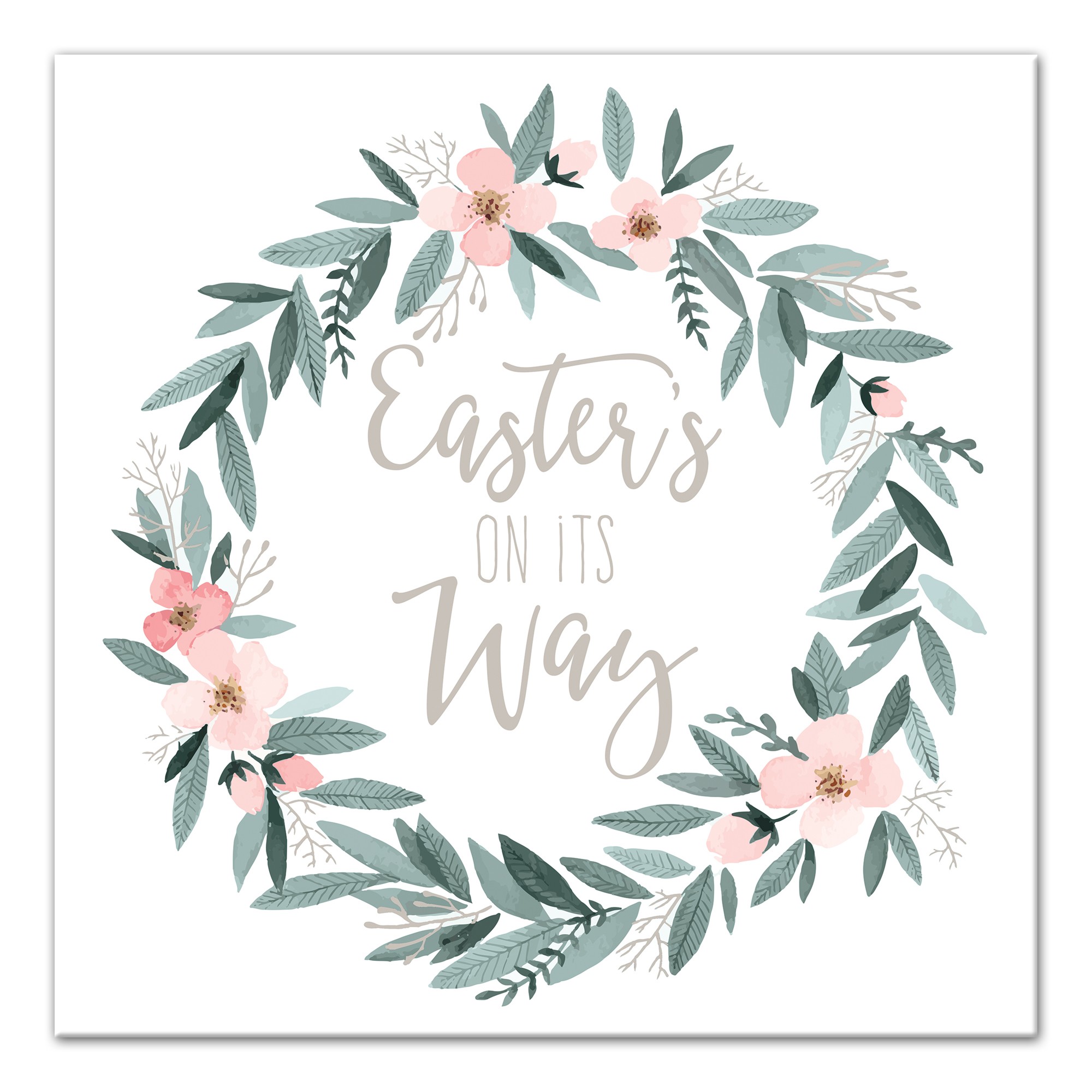 Easter's on its Way 16x16 Canvas Wall Art