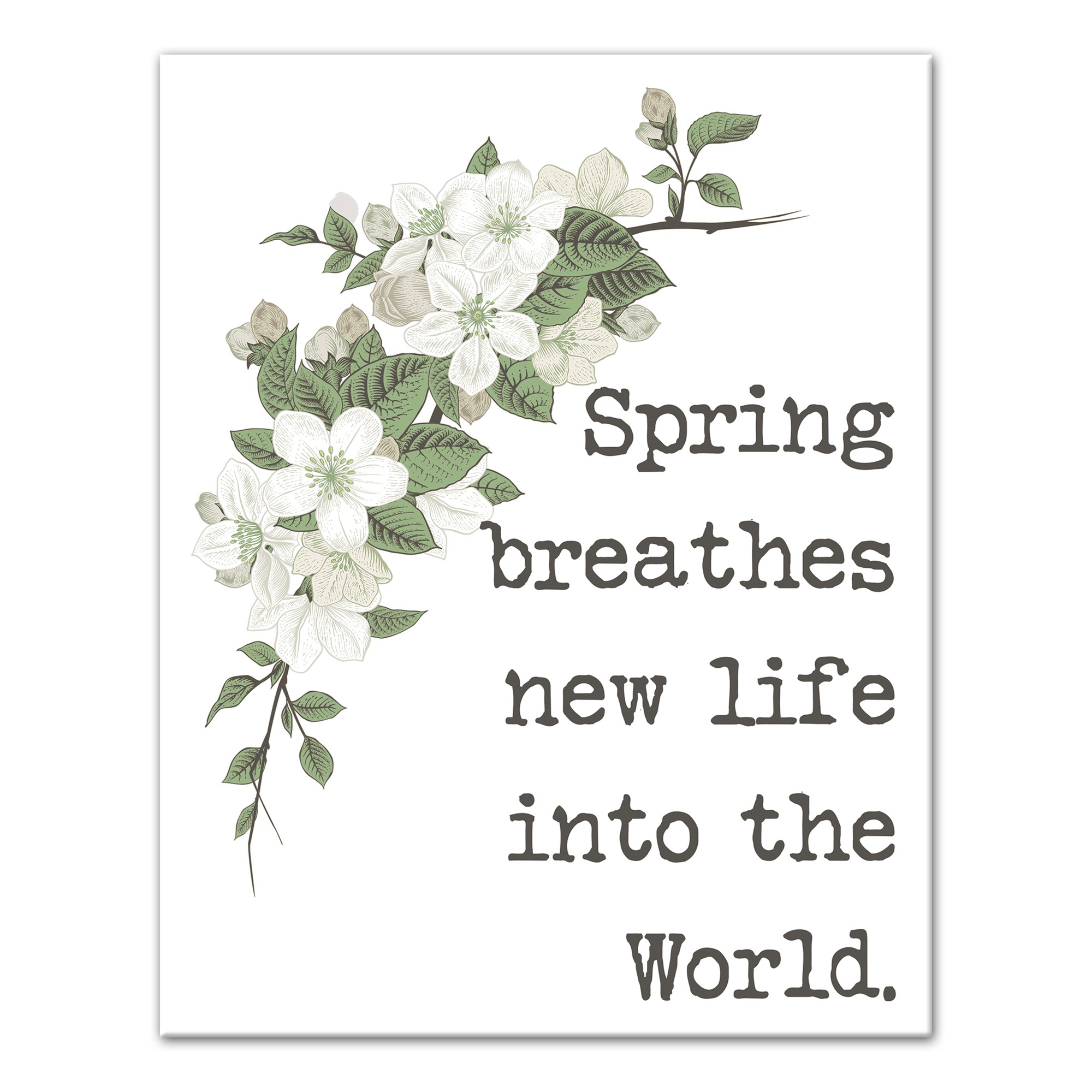 Spring Breathes New Life 16x20 Canvas Wall Art
