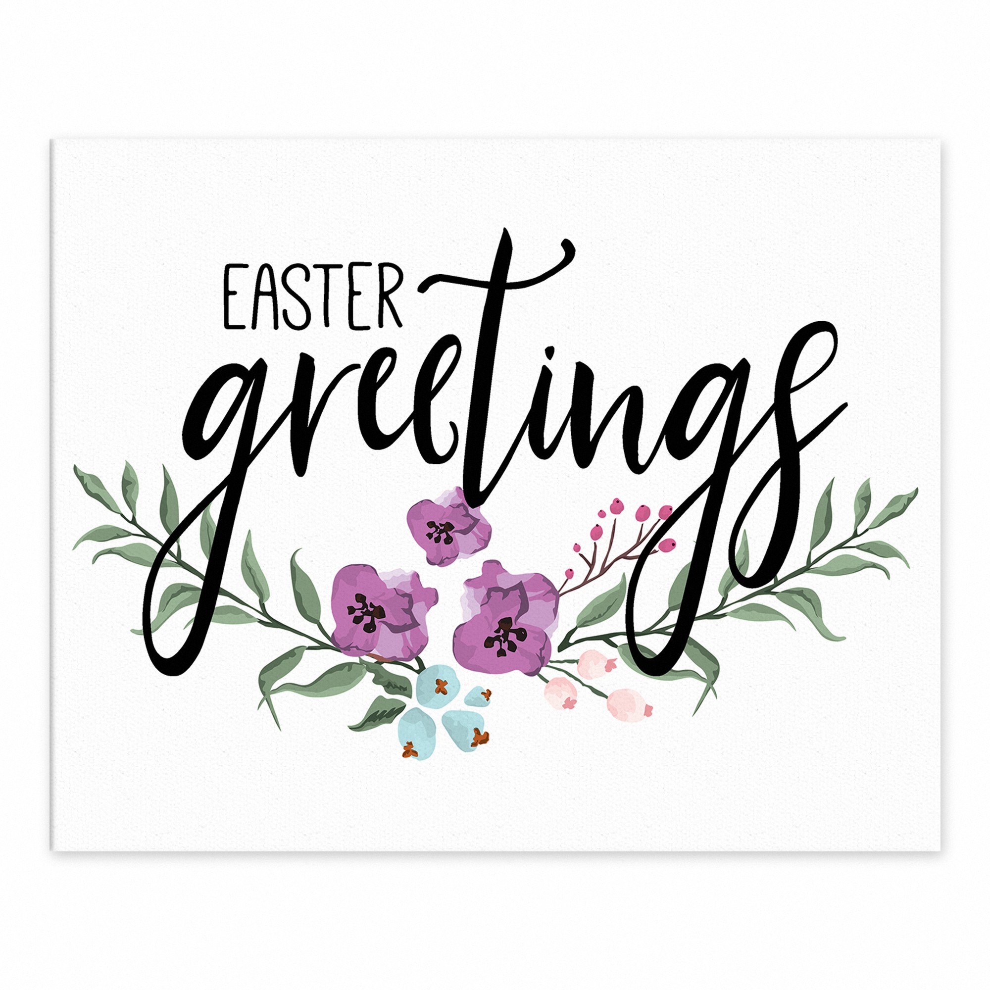 Easter Greetings 8x10 Tabletop Canvas