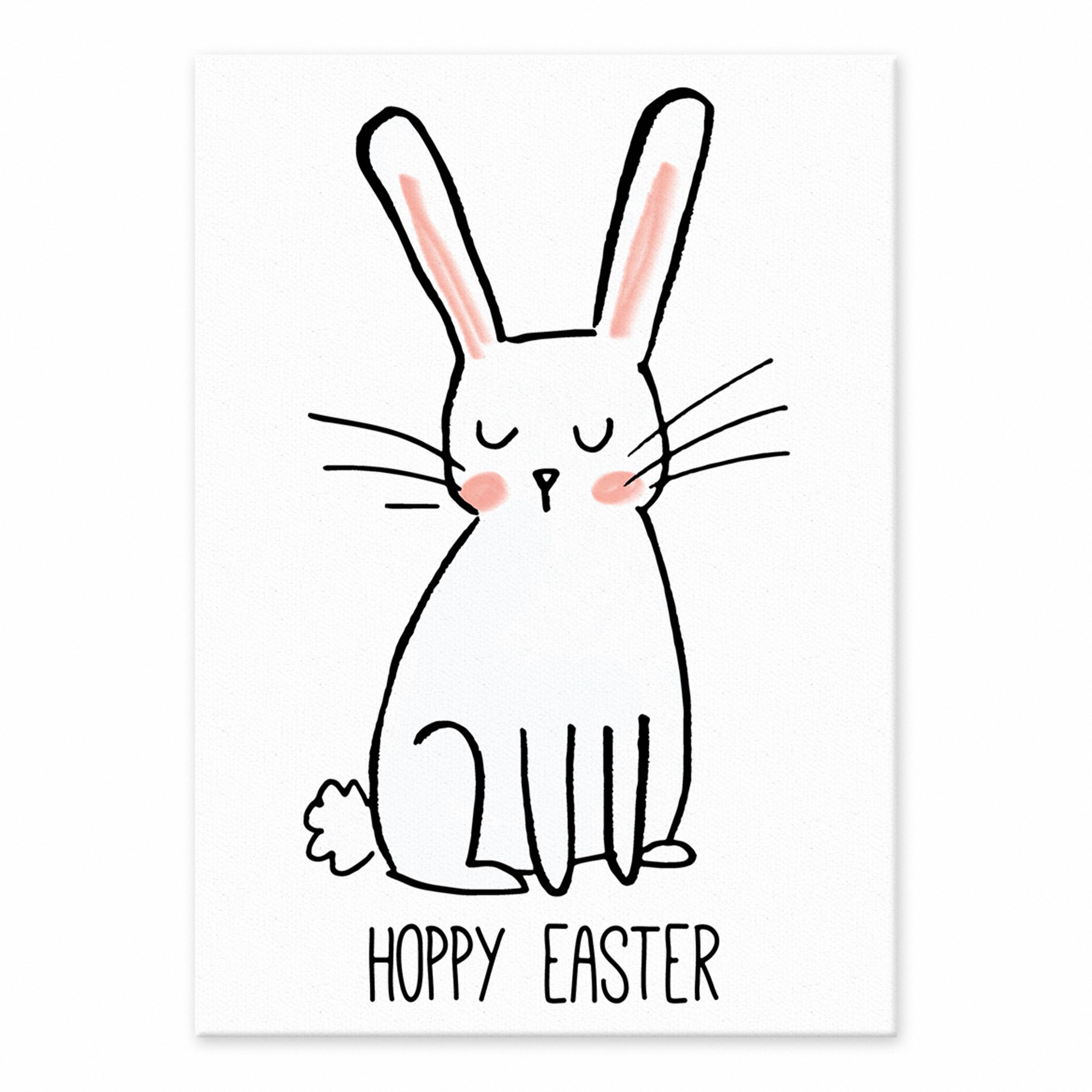 Hoppy Easter Bunny 5x7 Tabletop Canvas