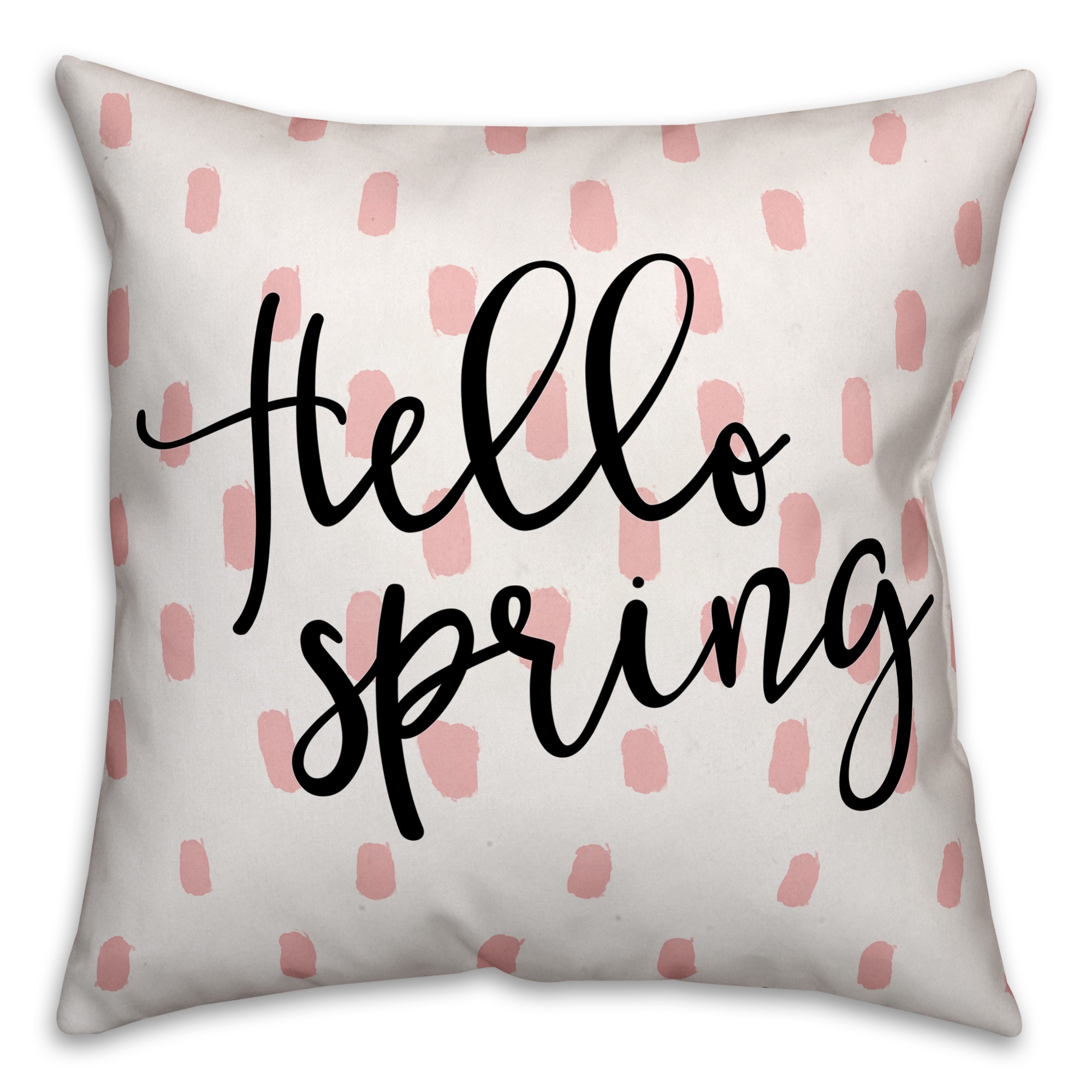 Hello Spring 18x18 Spun Poly Pillow