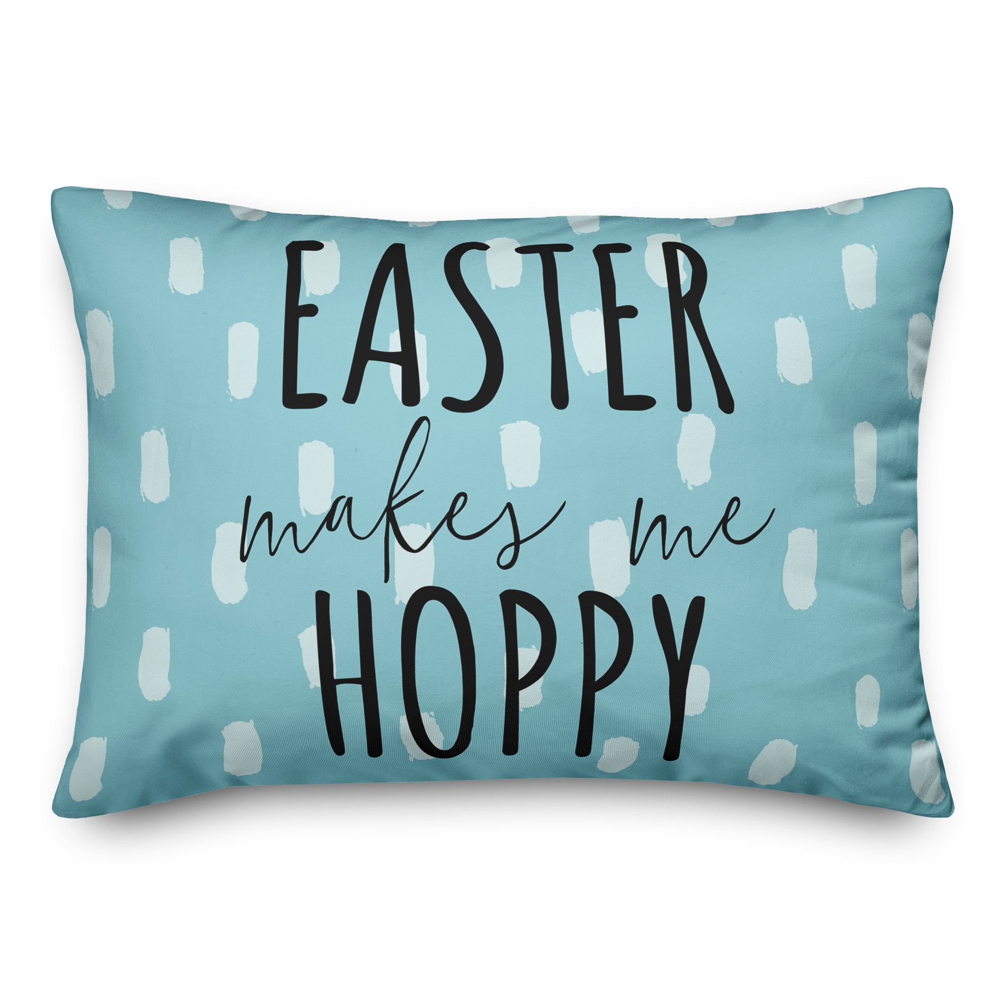 Easter Makes Me Hoppy 14x20 Spun Poly Pillow
